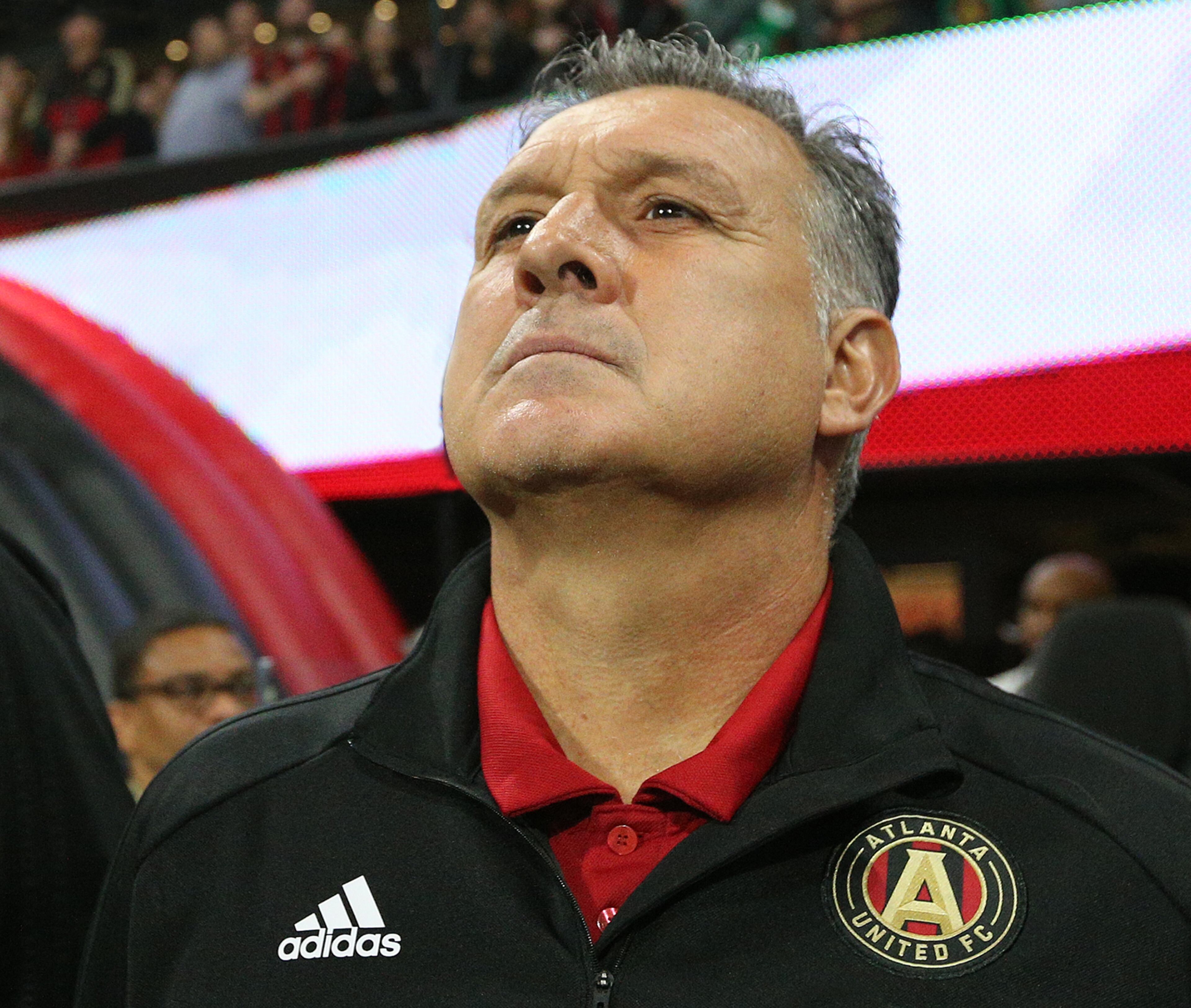Atlanta United head coach Gerardo Martino during the match against D.C. United on Sunday, March 11, 2018, in Atlanta. Curtis Compton/ccompton@ajc.com