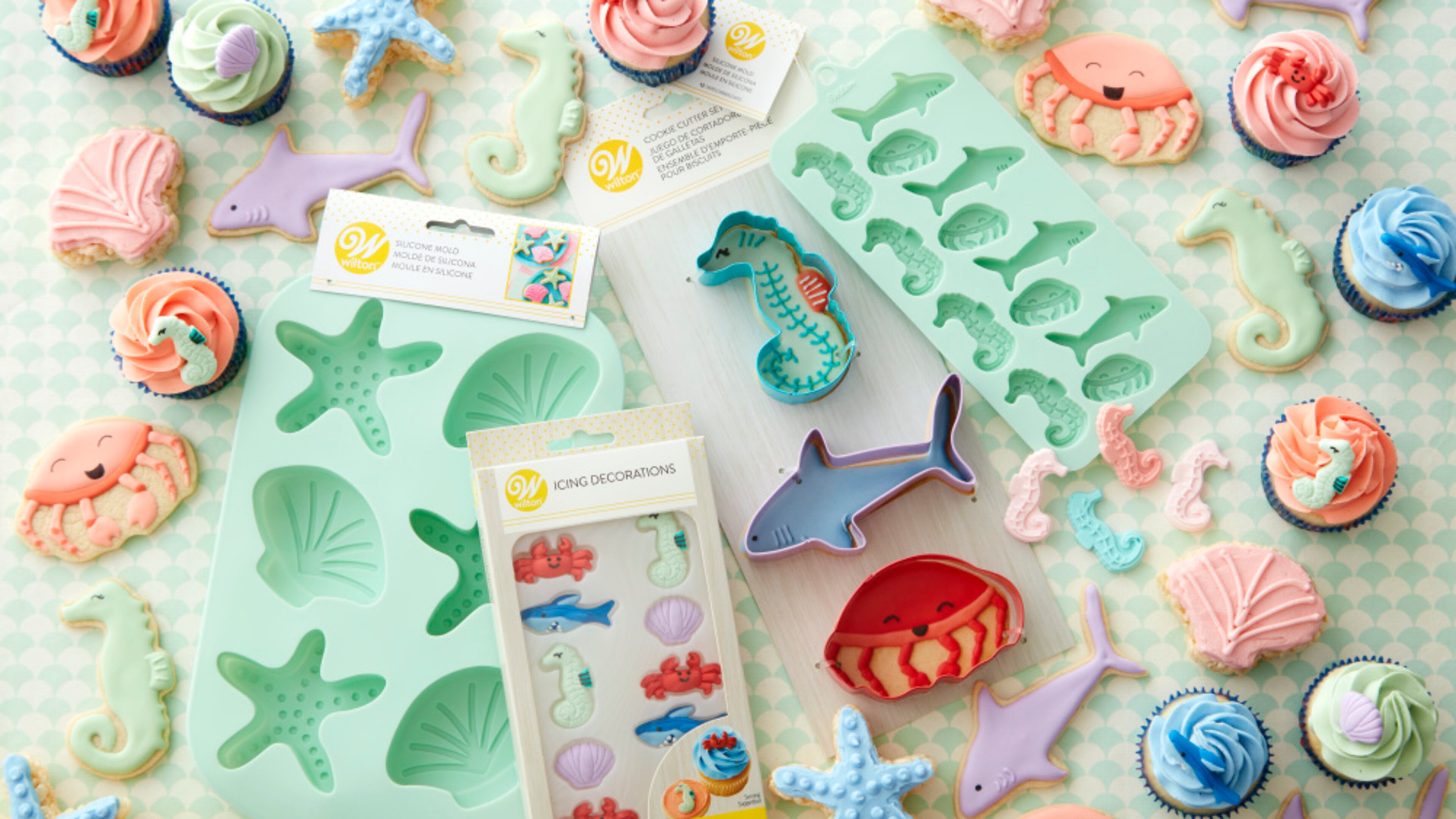 Sprinkles, cookie cutters and cookie sheet from Wilton. Courtesy of Wilton