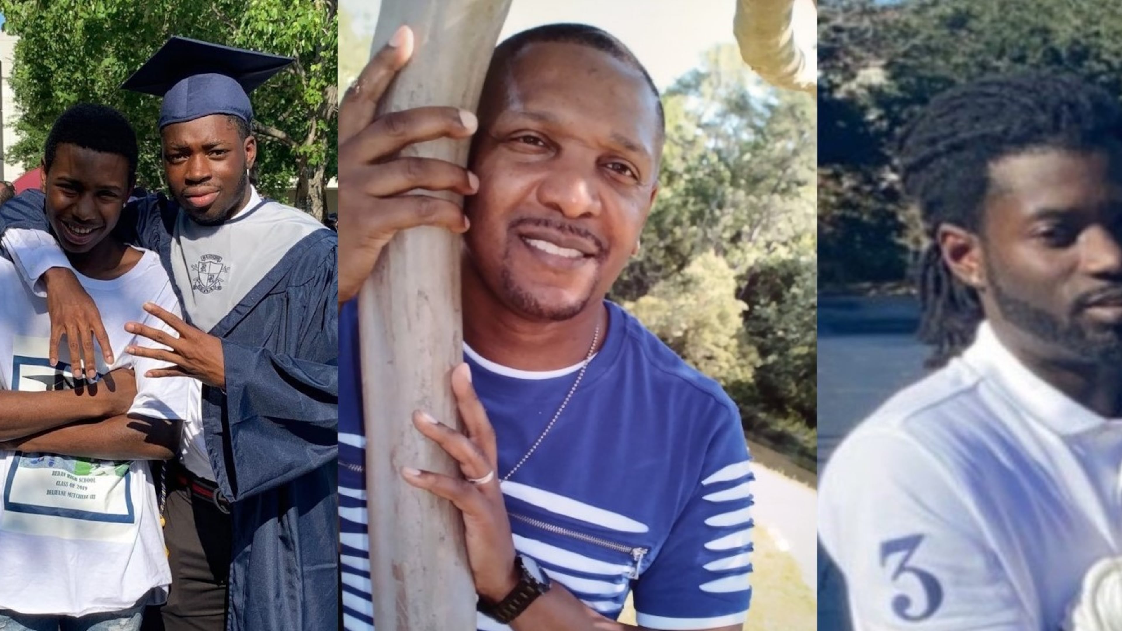 From left: Damaje Favre, Deljuane "Tre" Mitchell, Roberto Johns and Robert Dupree were killed Feb. 8 when a stolen Honda Pilot slammed into them on the side of I-285, according to DeKalb County police. Their families are seeking answers and justice in their deaths.