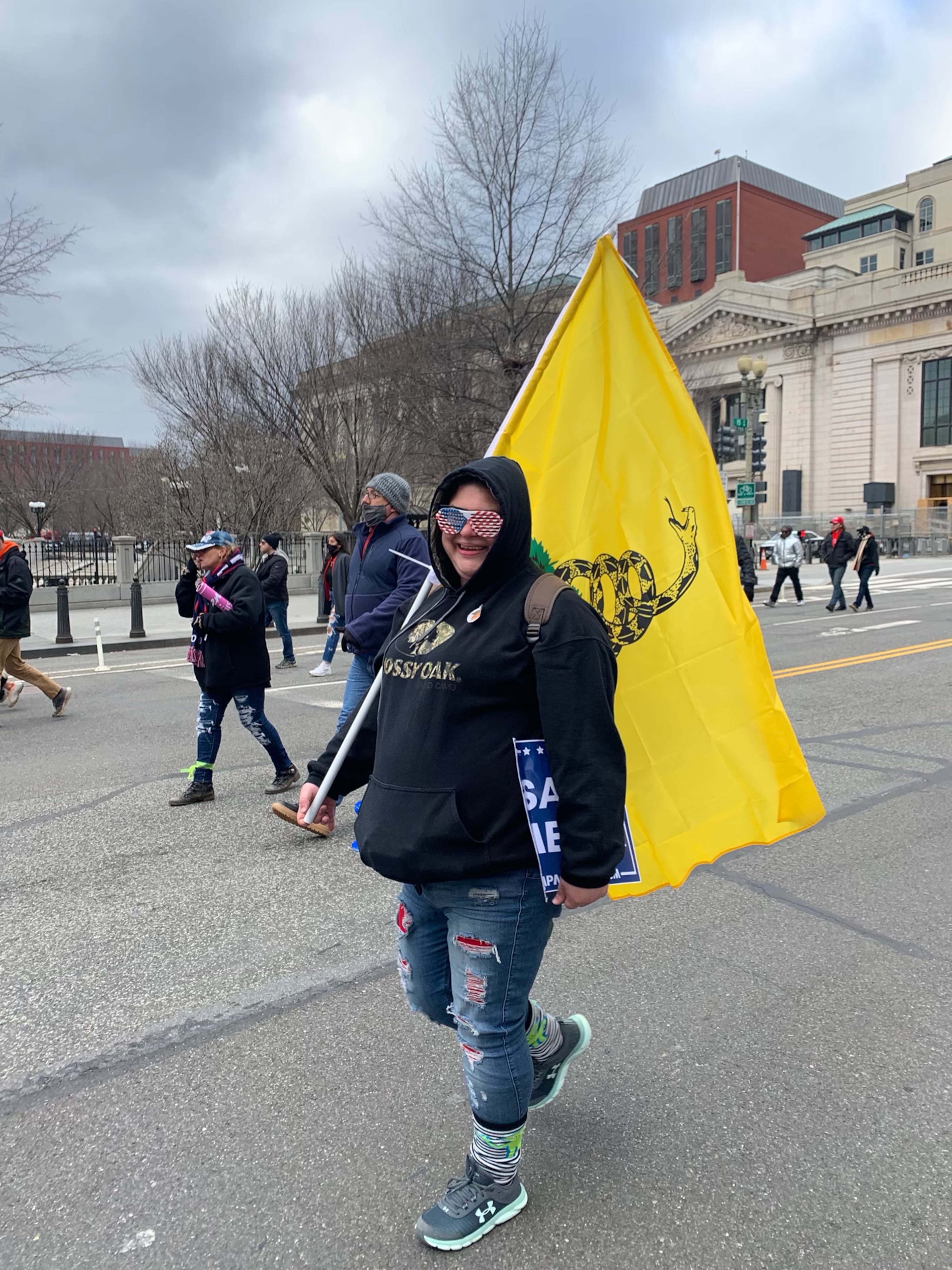 Rosanne Boyland, 34, of Kennesaw marched through the streets of Washington on Wednesday before joining a mob that stormed the U.S. Capitol. She died there after what police called a medical emergency. (Courtesy of Boyland family)