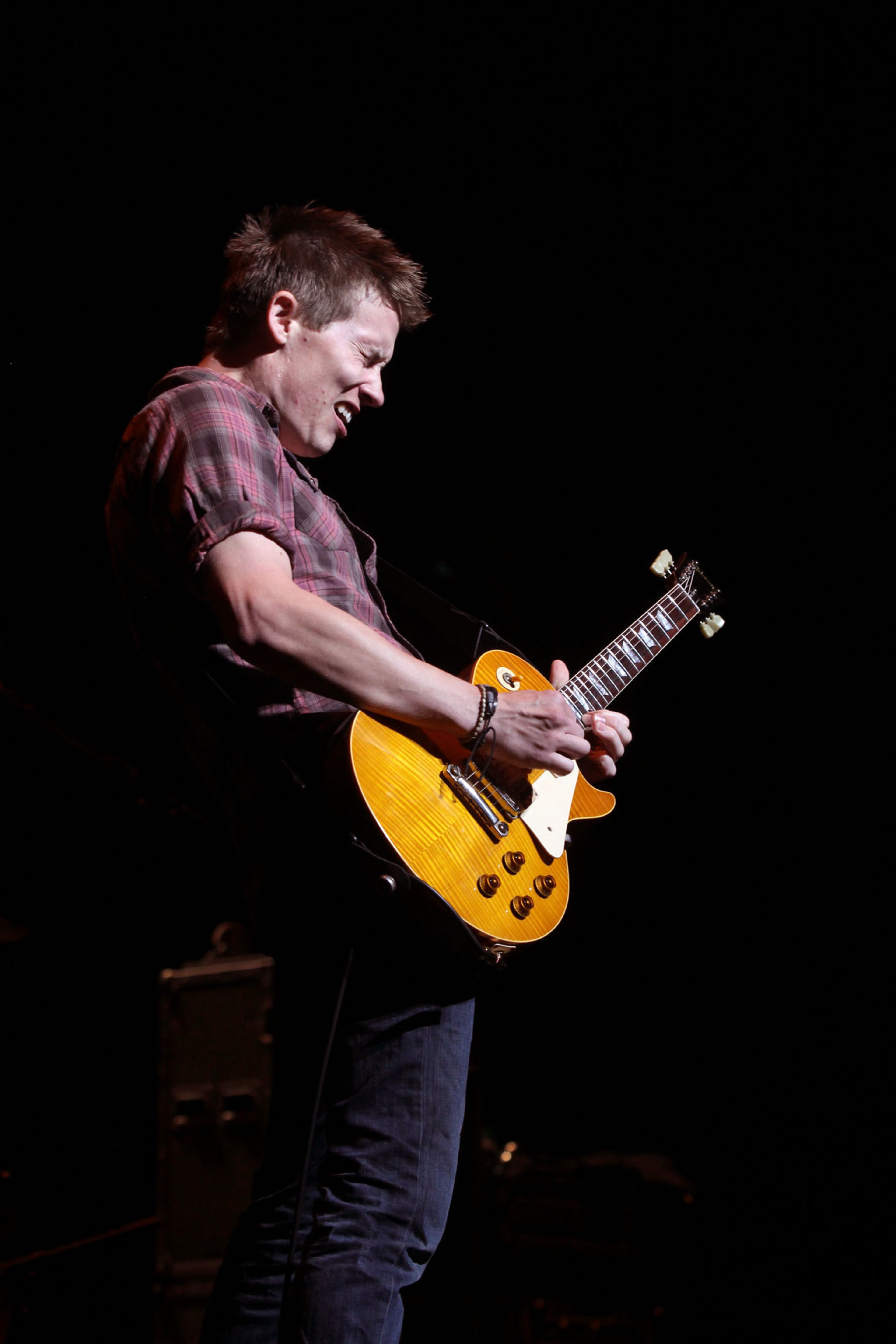 Grammy Award winning blues, gospel guitarist Johnny Lang opened for blues legend Buddy Guy at the Cobb Energy Performing Arts Center.