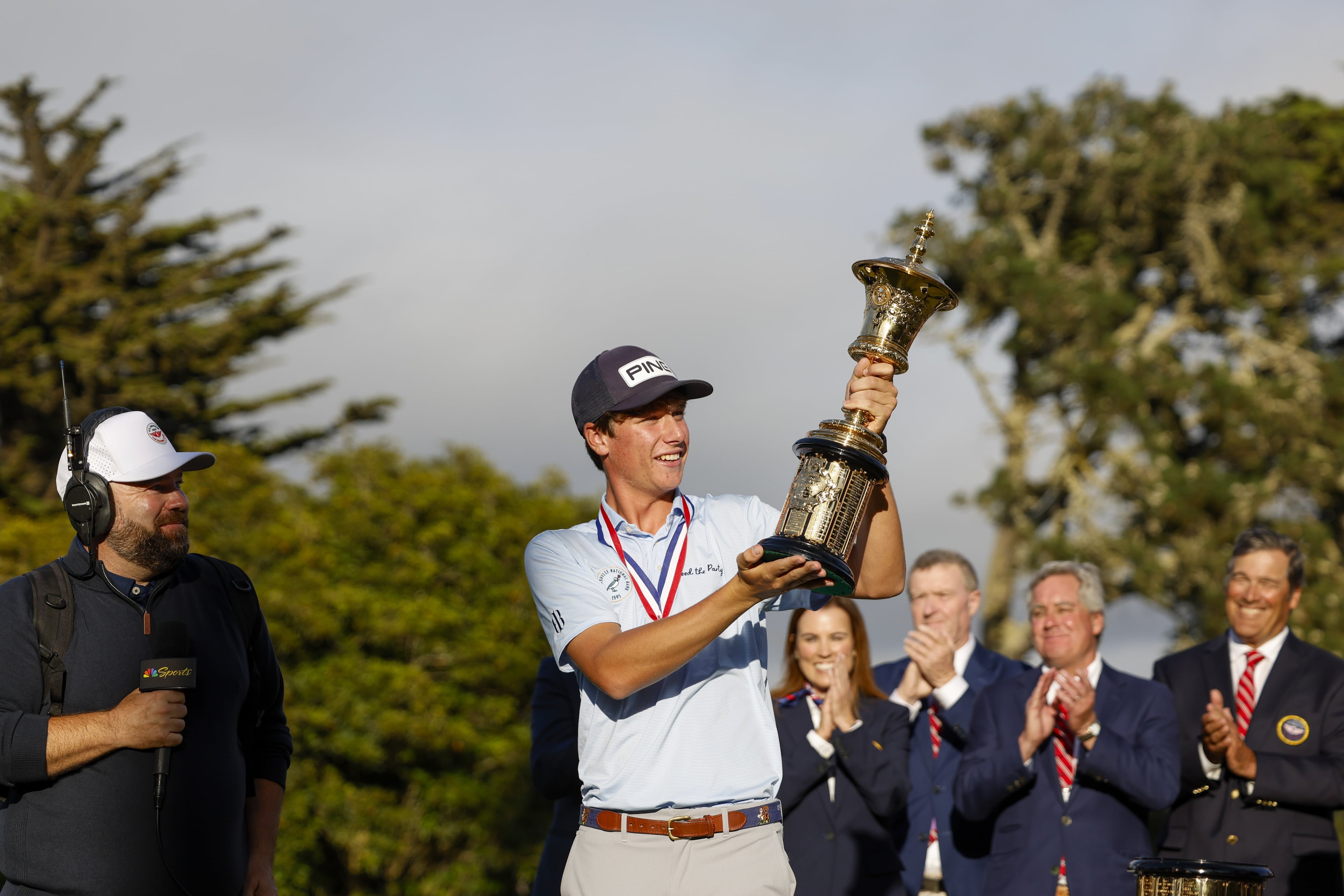 After winning the 2025 U.S. Amateur at The Olympic Club on Sunday, Mason Howell must return to the regular lifestyle of an 18-year-old high school senior. (Chris Keane/USGA)