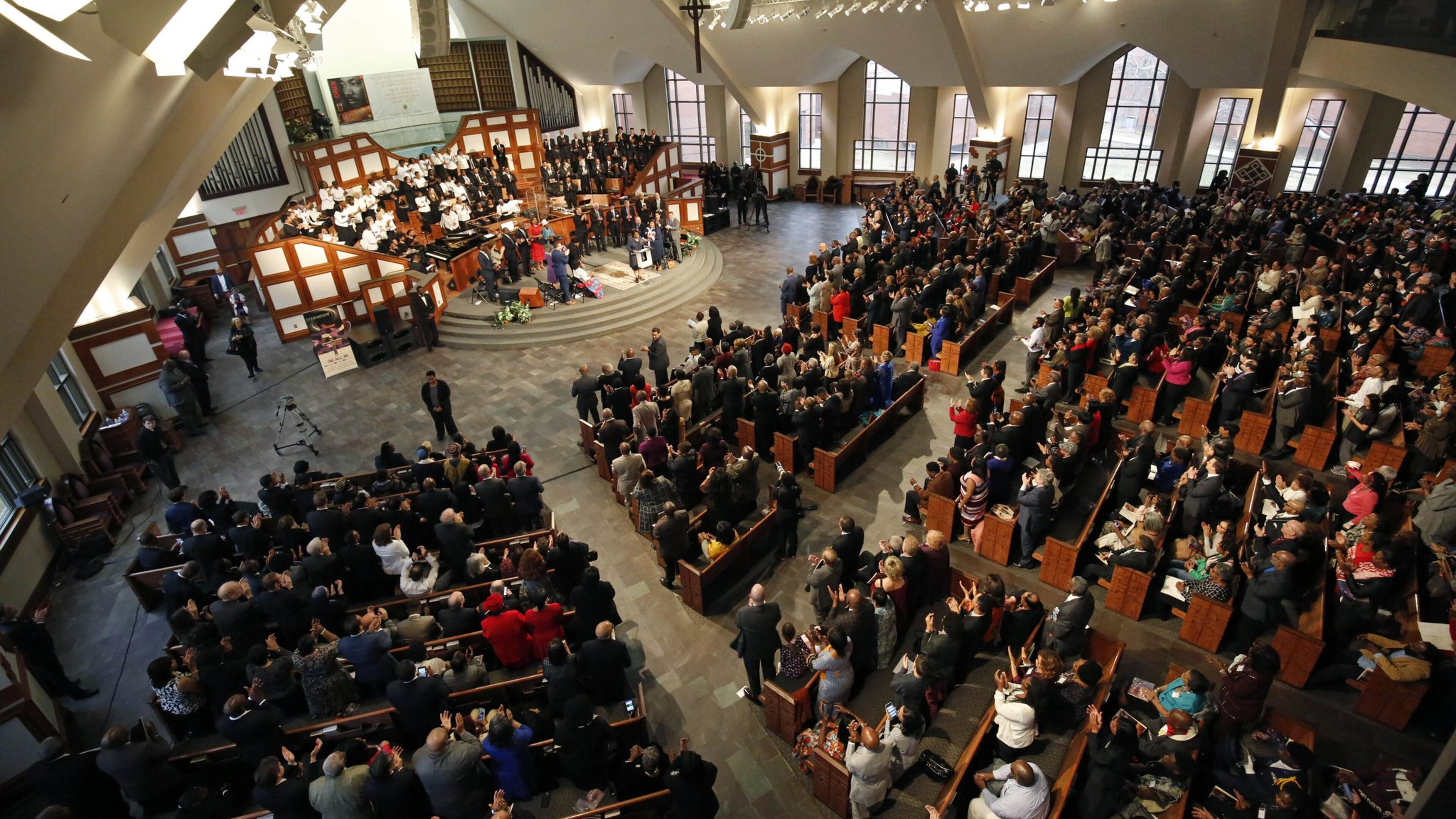 January 16, 2017 - Atlanta, Ga: General view during the 49th annual Martin Luther King Jr. Commemorative Service at Ebenezer Baptist Church Monday, January 16, 2017, in Atlanta, Ga. PHOTO / JASON GETZ