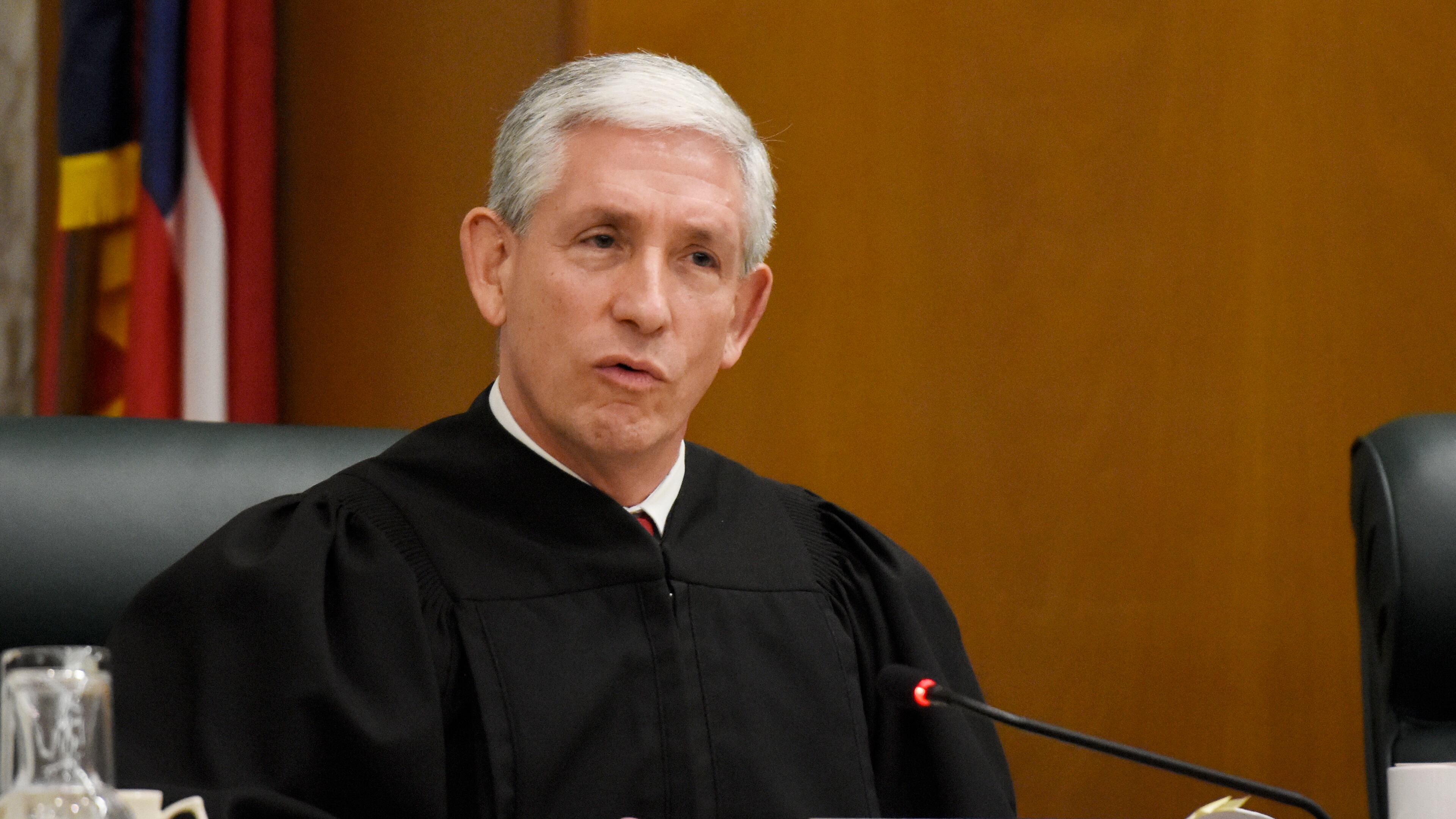 Georgia Supreme Court Justice David Nahmias during arguments last year. (DAVID BARNES / DAVID.BARNES@AJC.COM)