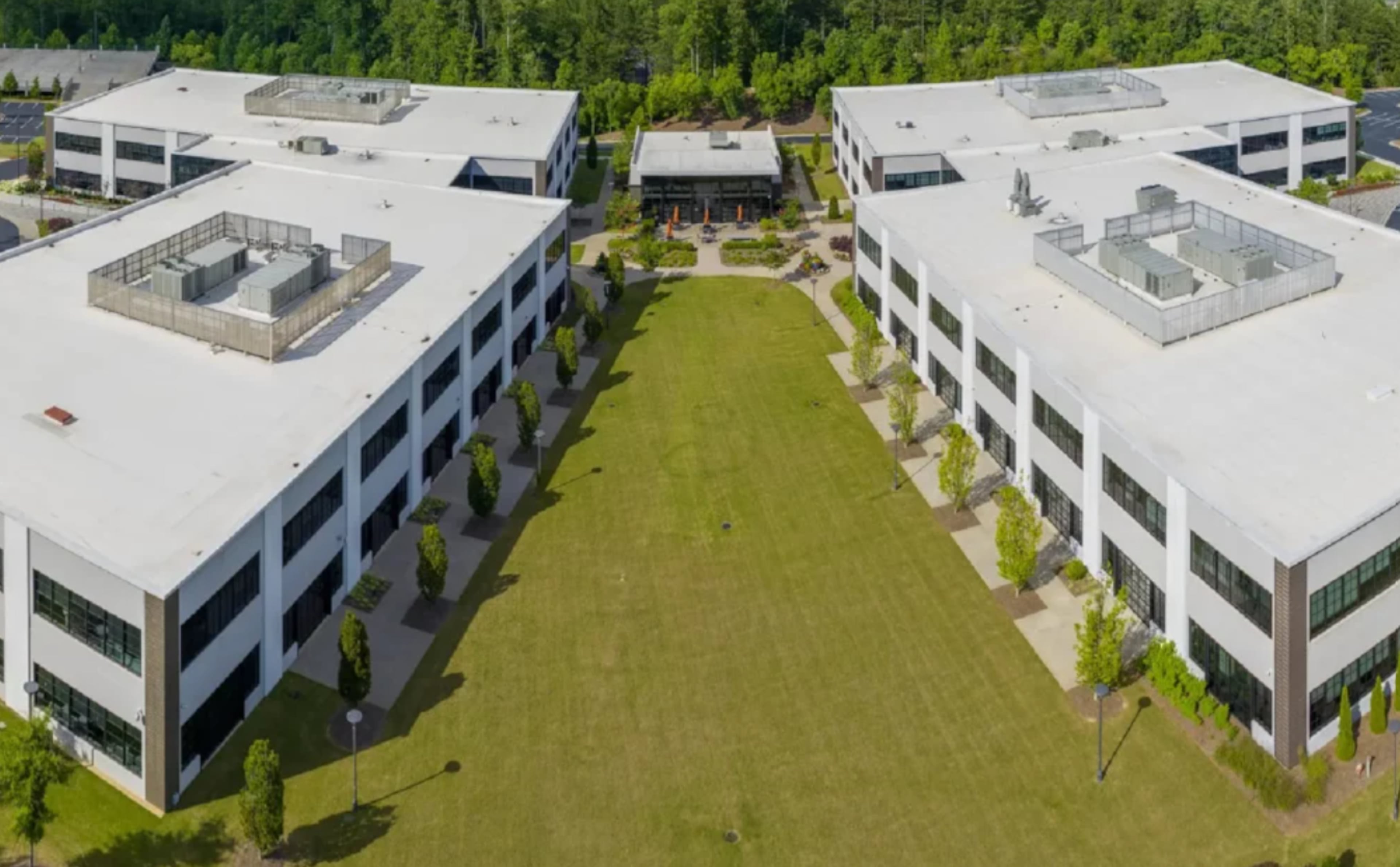 The Edison Alpharetta is an office park that includes Morgan Stanley as a large tenant. (Courtesy of Stream Realty Partners)