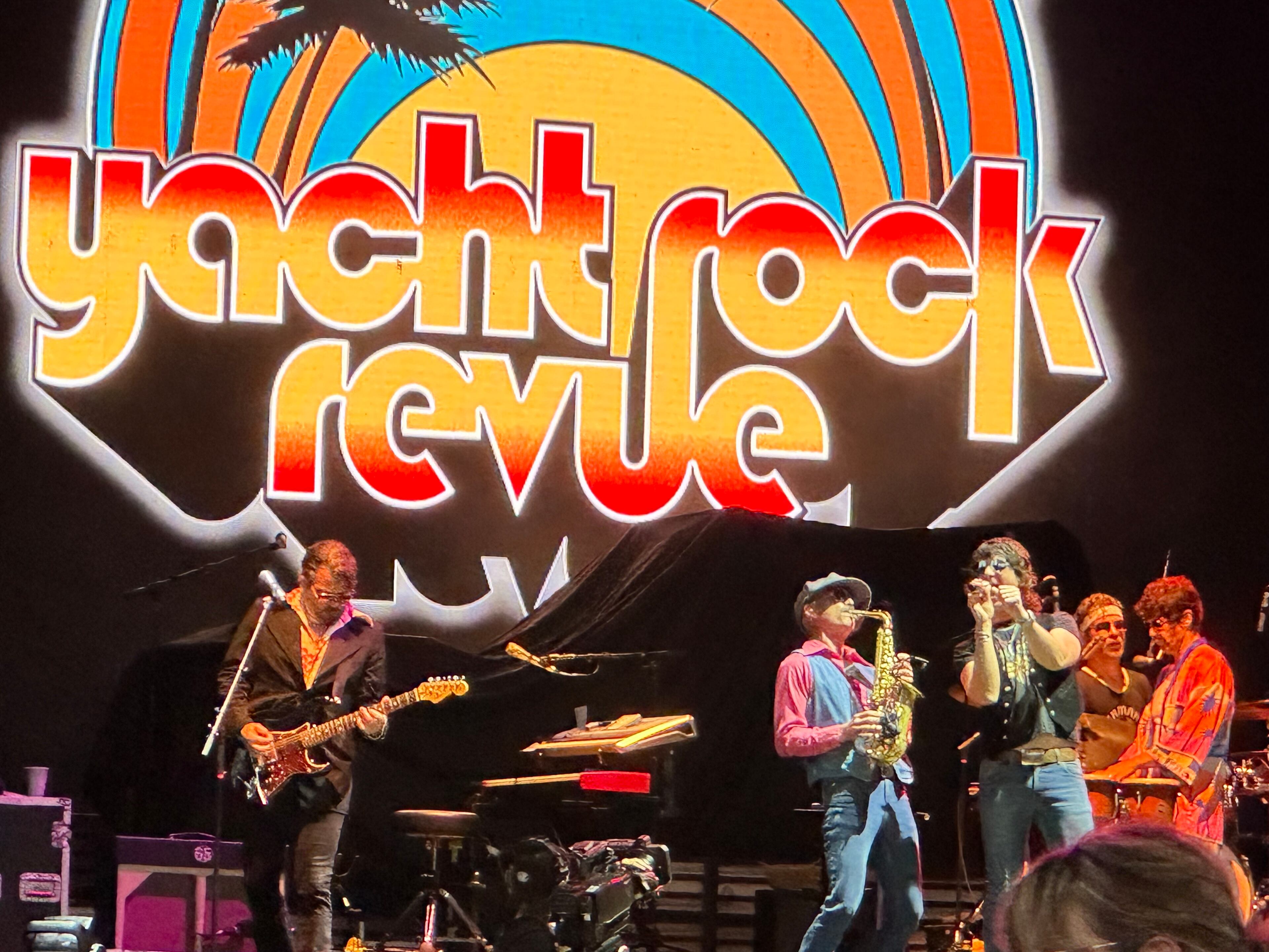 Yacht Rock Revue opened for REO Speedwagon and Train at Ameris Bank Amphitheatre in Alpharetta August 17, 2024. They will be perform again in Atlanta Oct. 5, 2024 at Cadence Bank Amphitheatre at Chastain. RODNEY HO/rho@ajc.com