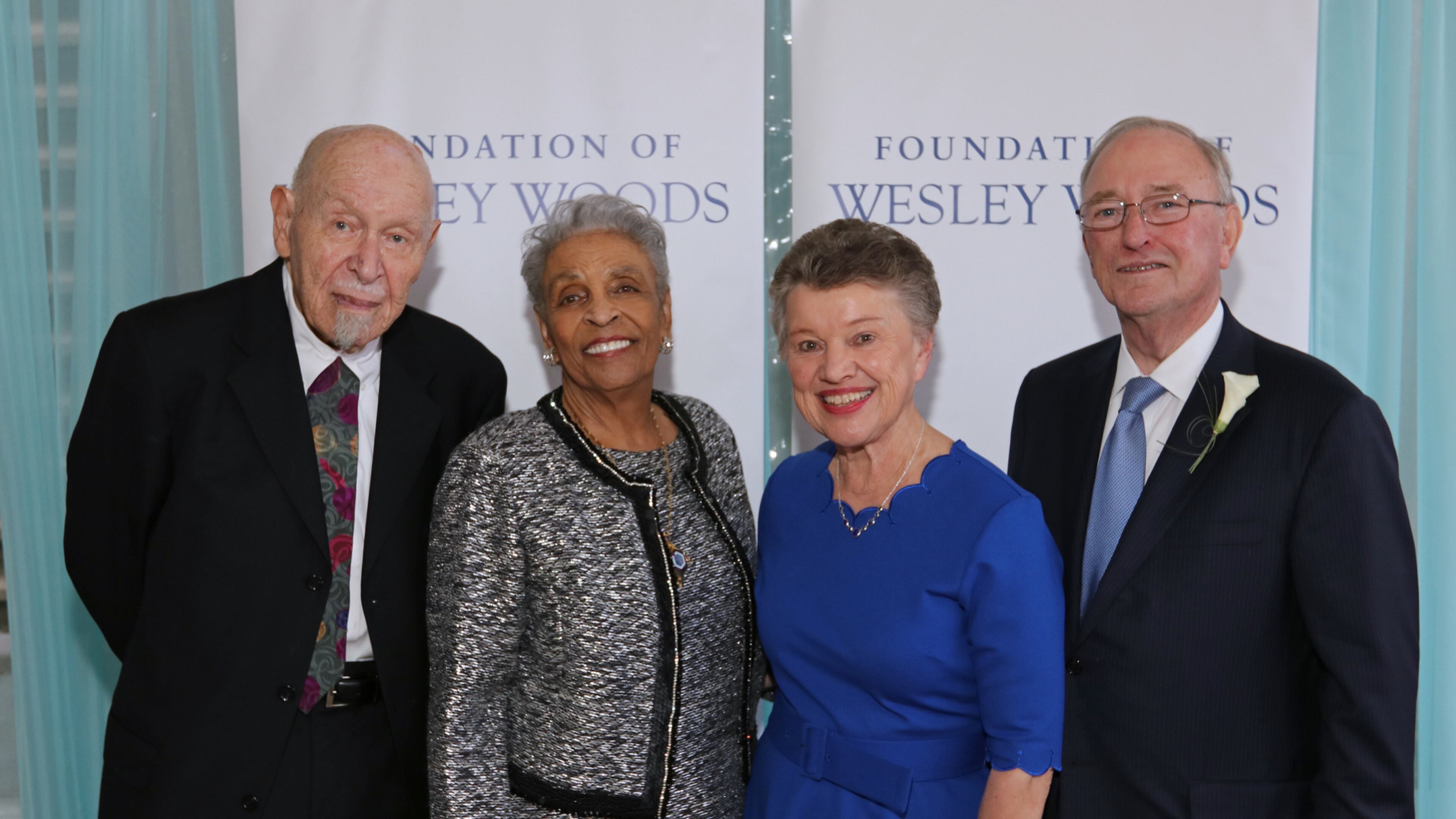 Bishop John Adams and Dr. Dolly Desselle Adams, from left, Ann Q. Curry and Chancellor Hank Huckaby were honored at this year's Heroes, Saints and Legends fundraiser. Photo: Kim Link