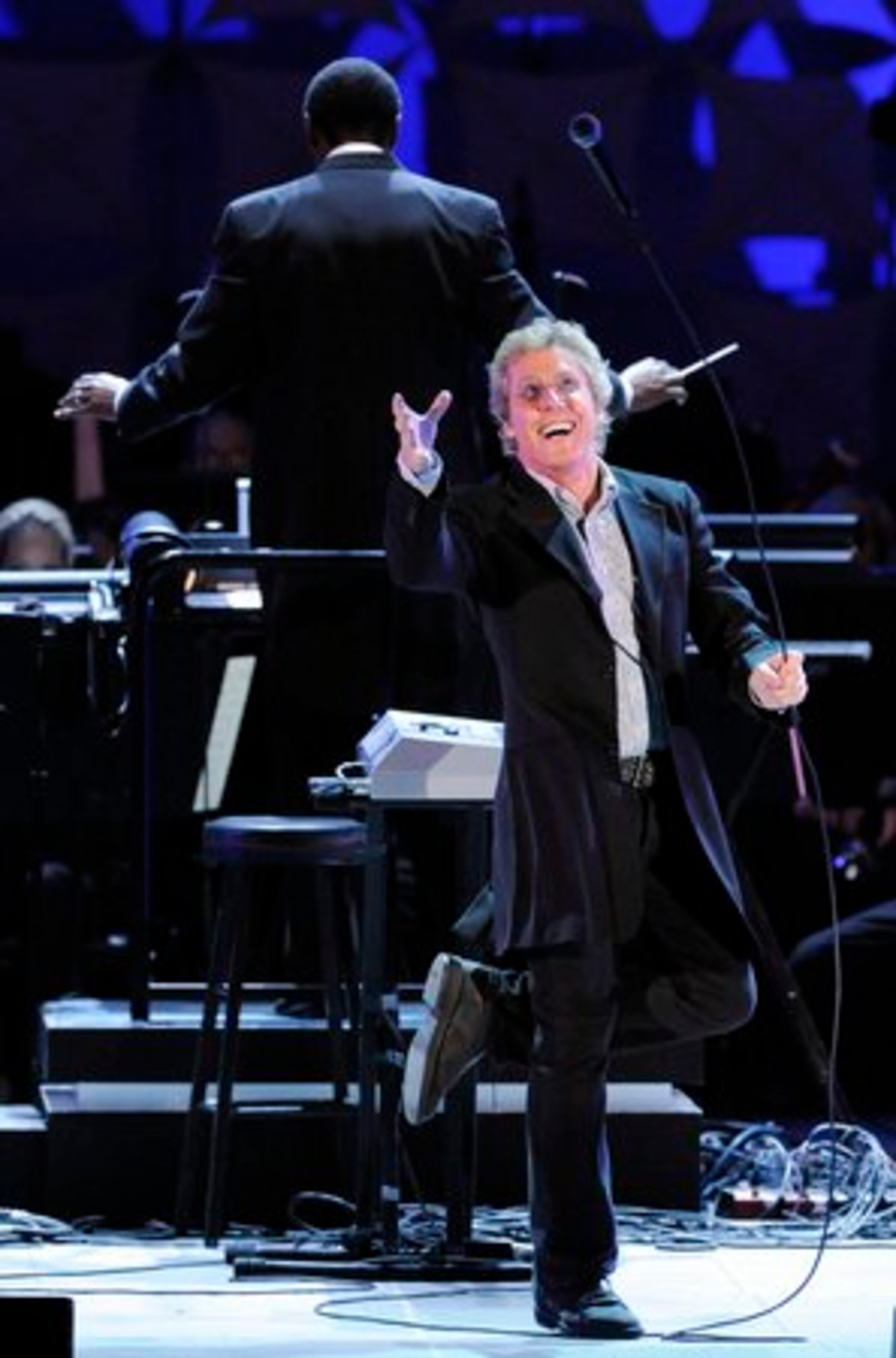 ROGER DALTREY performs a number form the 1969 rock opera "Tommy."