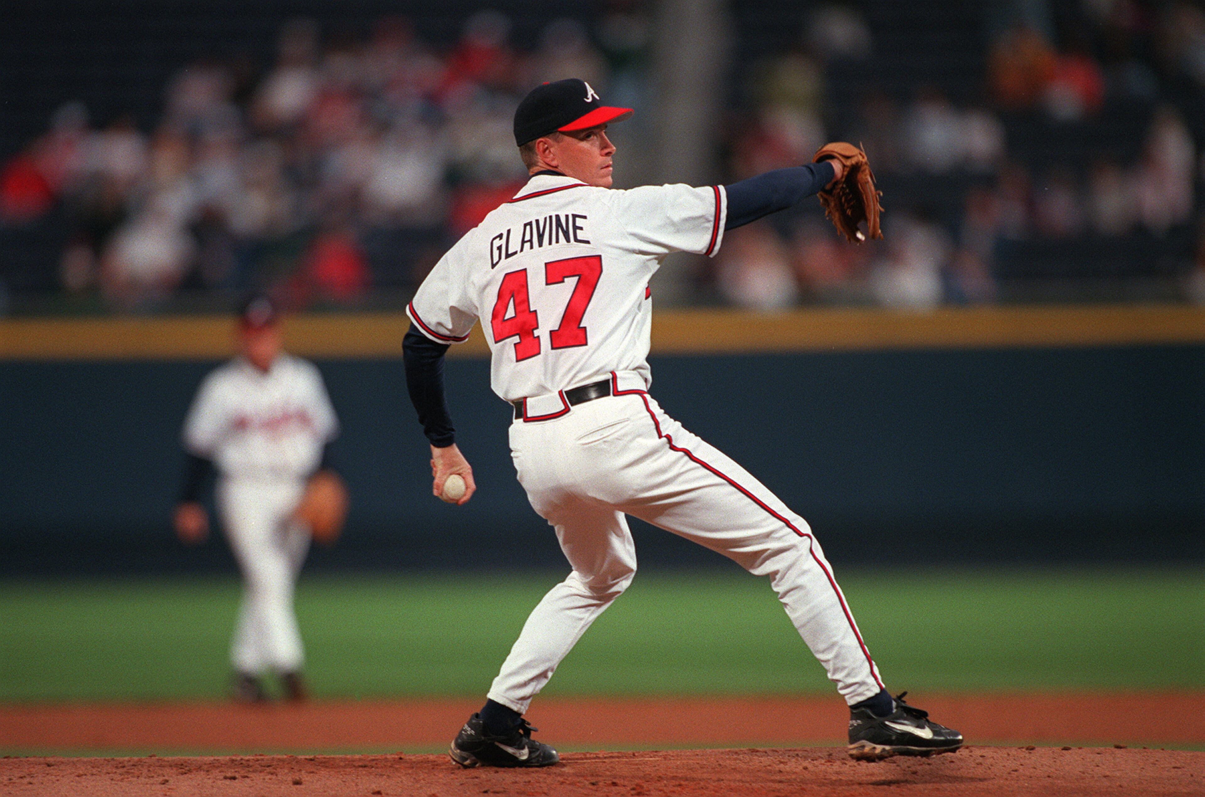 Glavine's delivery is very familiar to Braves fans.
