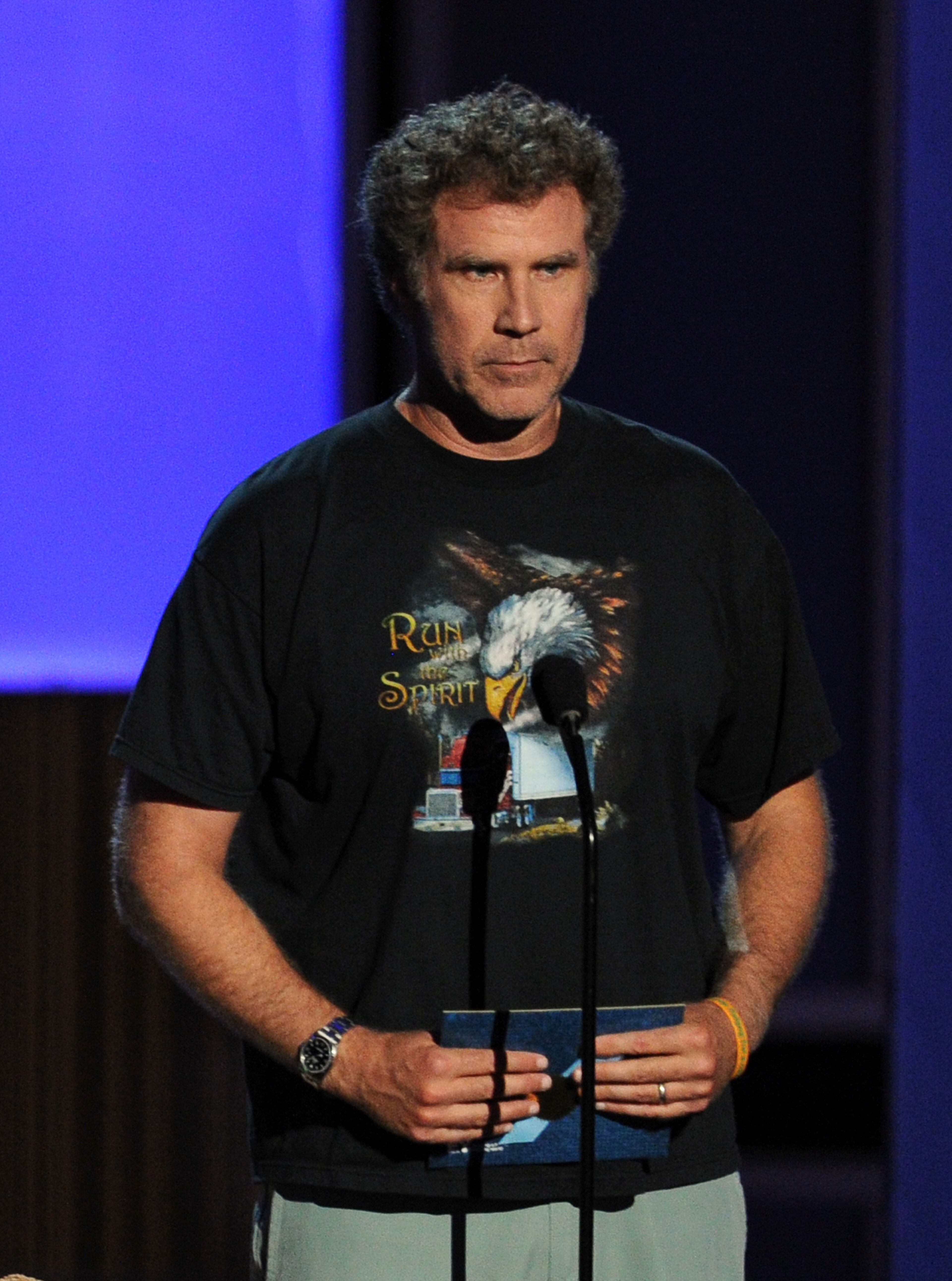 LOS ANGELES, CA - SEPTEMBER 22: Actor Will Farrell speaks onstage during the 65th Annual Primetime Emmy Awards held at Nokia Theatre L.A. Live on September 22, 2013 in Los Angeles, California. (Photo by Kevin Winter/Getty Images)