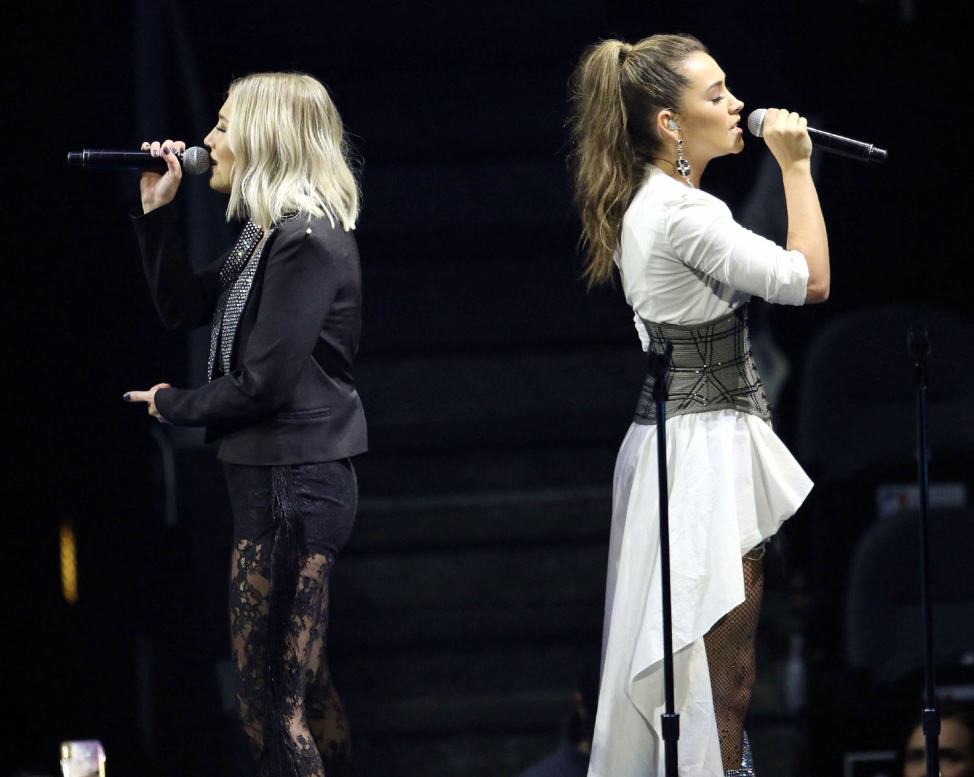Maddie & Tae performs at Carrie Underwood's Cry Pretty Tour at a sold out State Farm Arena on Saturday, October 19, 2019.
Robb Cohen Photography & Video /RobbsPhotos.com