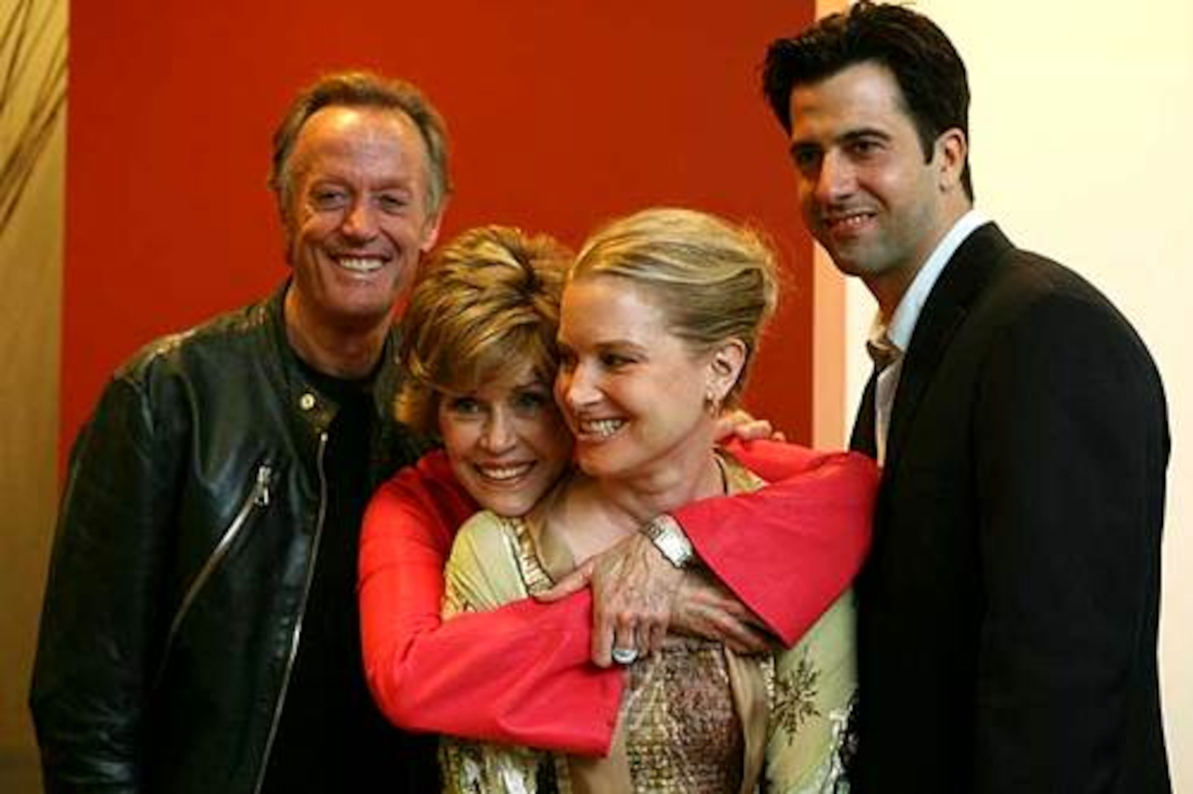 Jane Fonda and her family were center-stage at the 13th annual fundraiser for the The Georgia Campaign for Adolescent Pregnancy Prevention (G-CAPP). The event Monday featured a discussion called "Three Generations of Fondas on Film," at the Woodruff Arts Center. Here are two of the generations: Peter Fonda, part-time Atlantan Jane Fonda, Peter's daughter Briget Fonda and Jane's son Troy Garity.