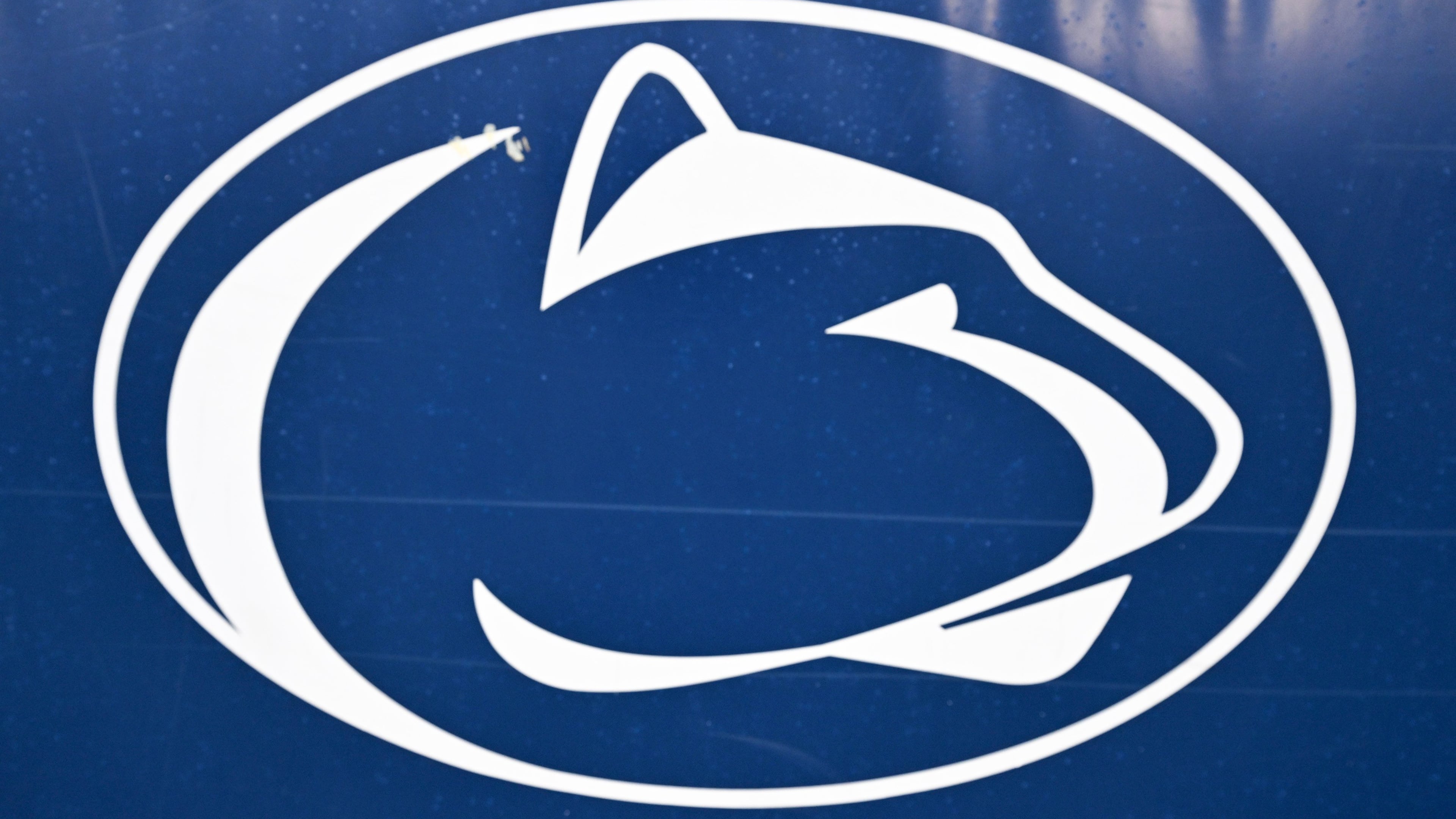 FILE - The Nittany Lion logo taken before an NCAA college football game between Penn State and Delaware, Sept. 9, 2023, in State College, Pa. (AP Photo/Barry Reeger, File)