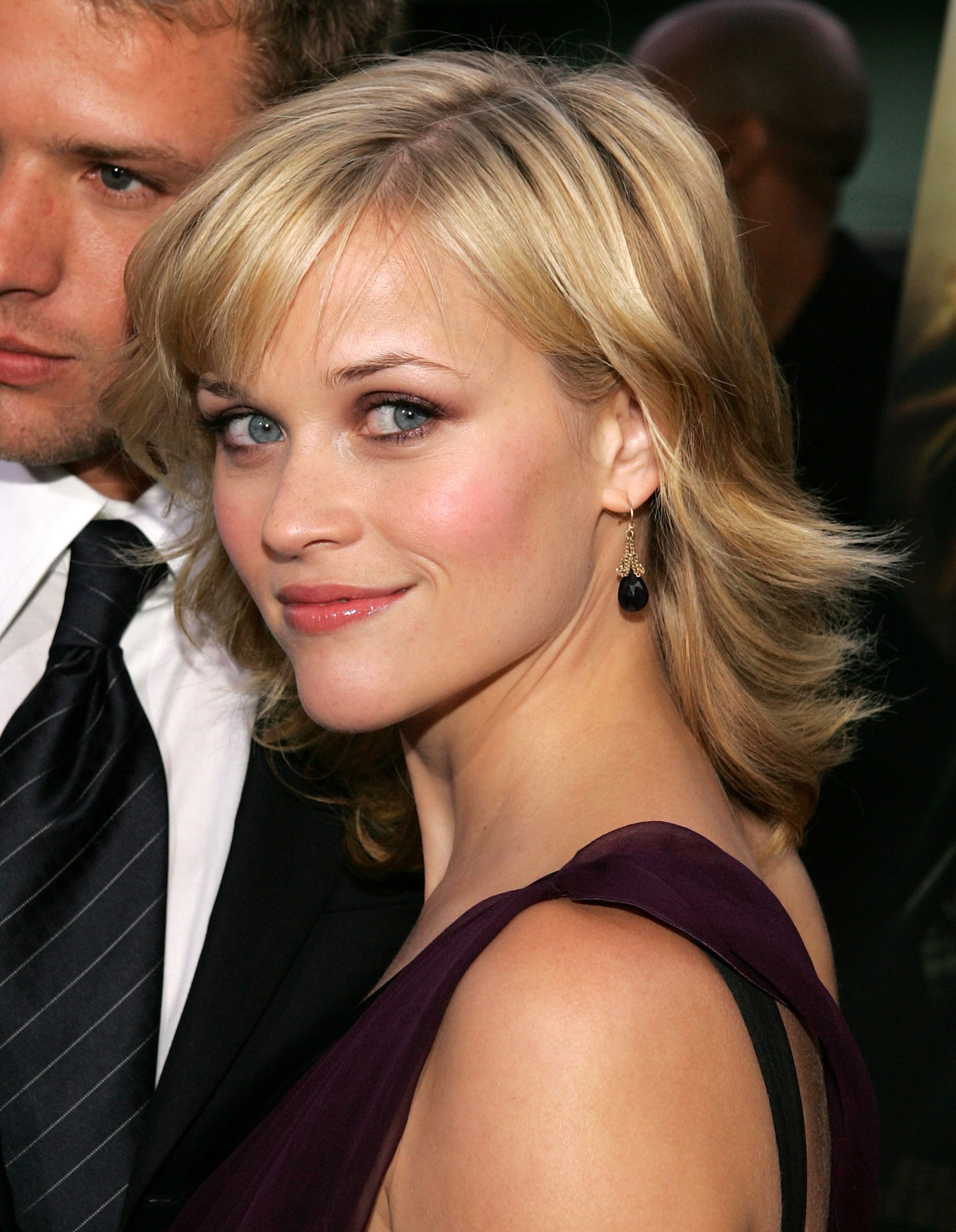 Actress Reese Witherspoon arrives at the premiere of "Crash" at the Academy of Motion Picture Arts & Sciences Theater on April 26, 2005 in Beverly Hills, California. (Photo by Vince Bucci/Getty Images)