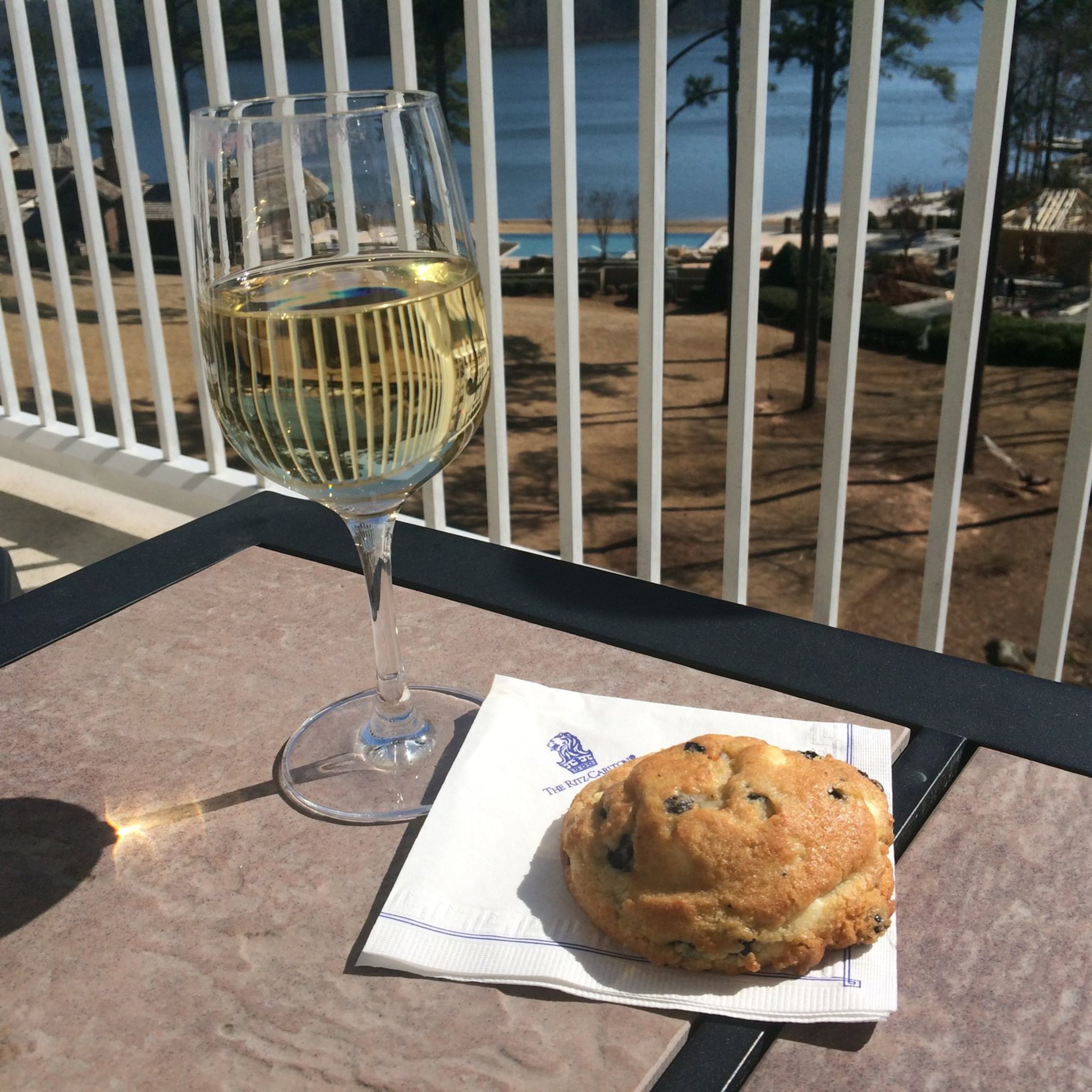 The Club Lounge at the Ritz-Carlton Reynolds, Lake Oconee will help you stay nourished and hydrated during your visit. If the weather's nice, step out onto the balcony for a great view. Photo: Jennifer Brett, jbrett@ajc.com