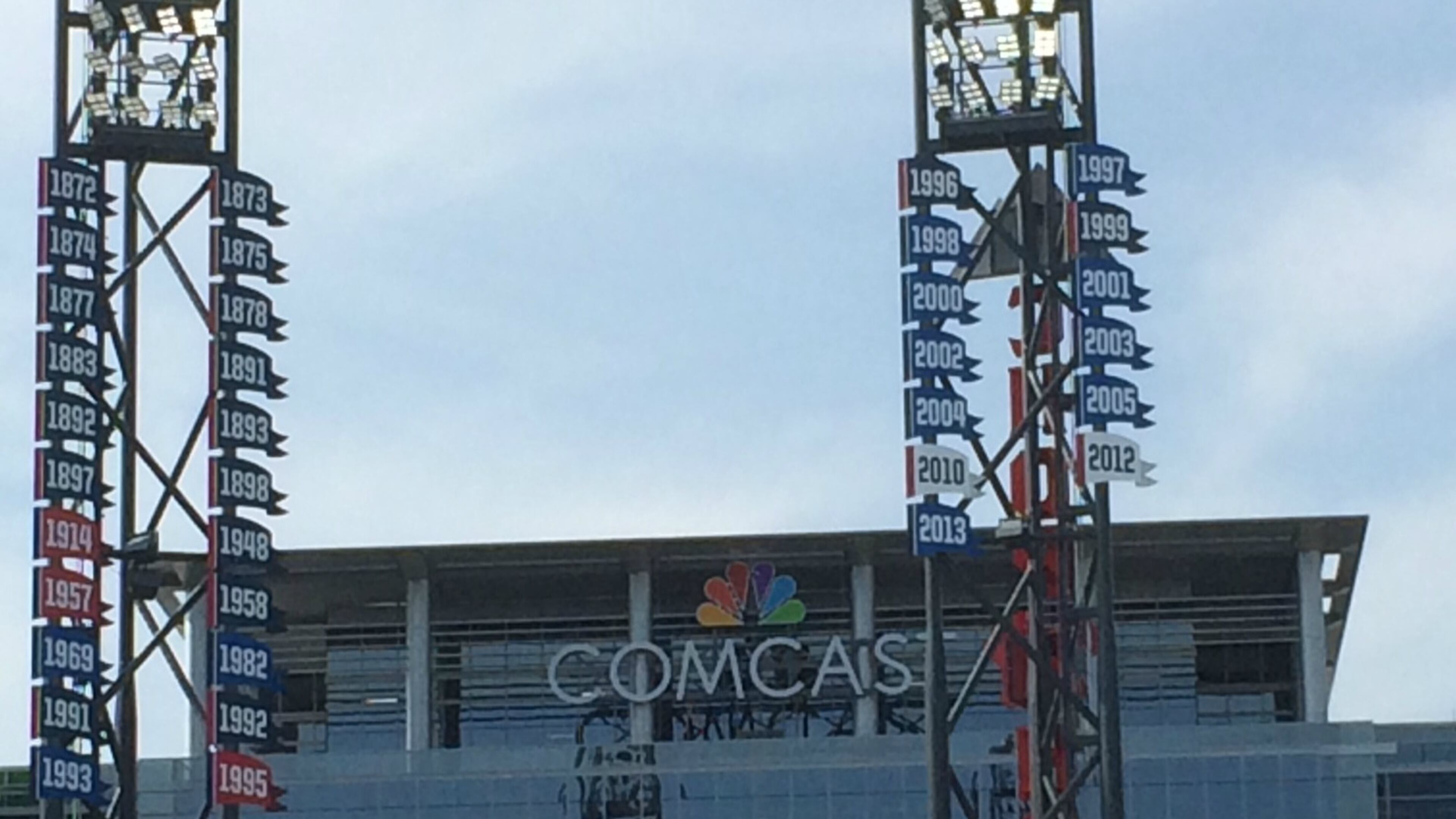 At SunTrust Park there is plenty of room to display Braves pennants dating back to the 19th Century - and plenty of room to add more in the future. (Steve Hummer, shummer@ajc.com)