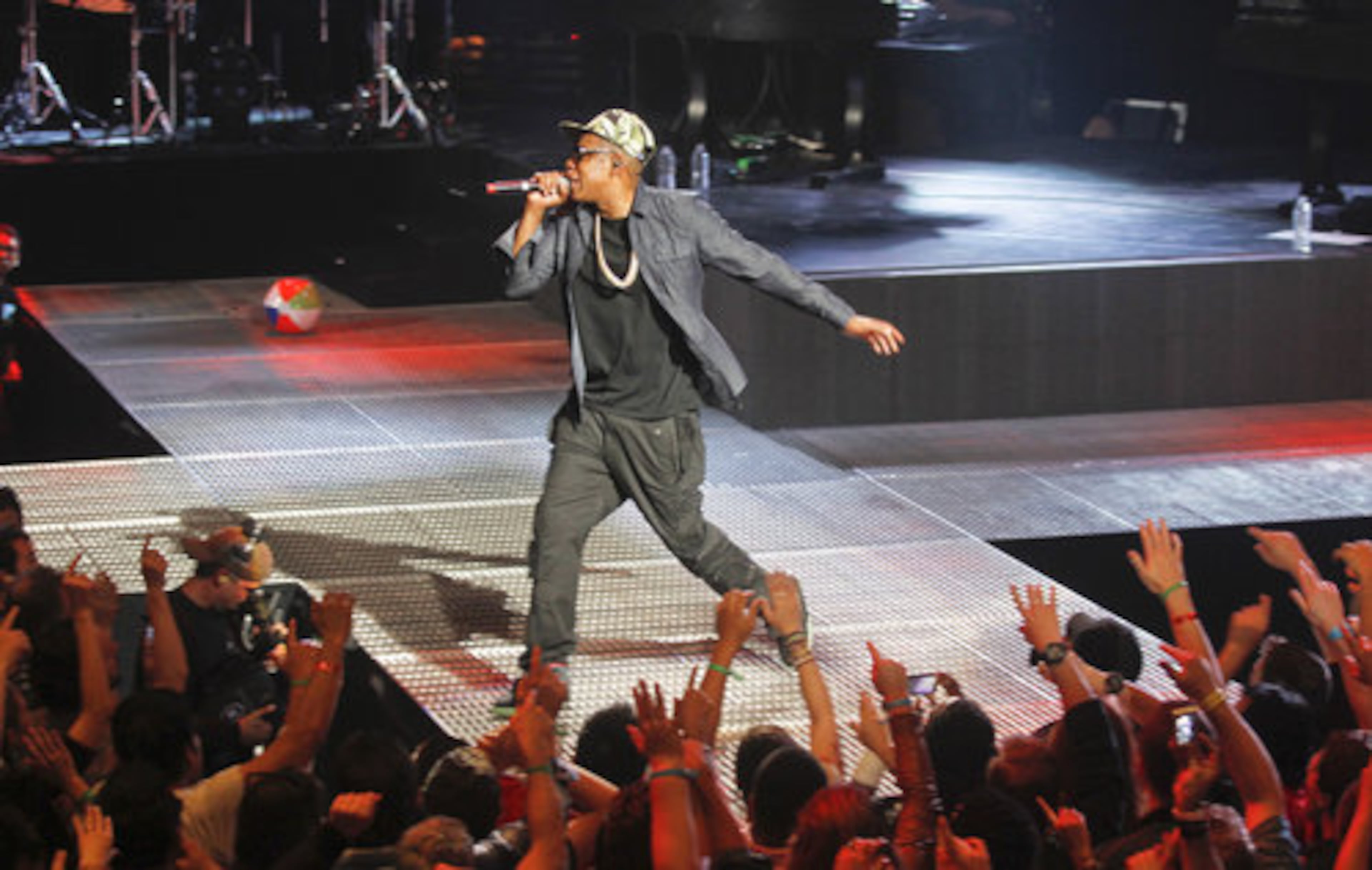 Jay-Z performs at the AMEX Sync Showat during SXSW in Austin, Texas on Monday, March 12, 2012.