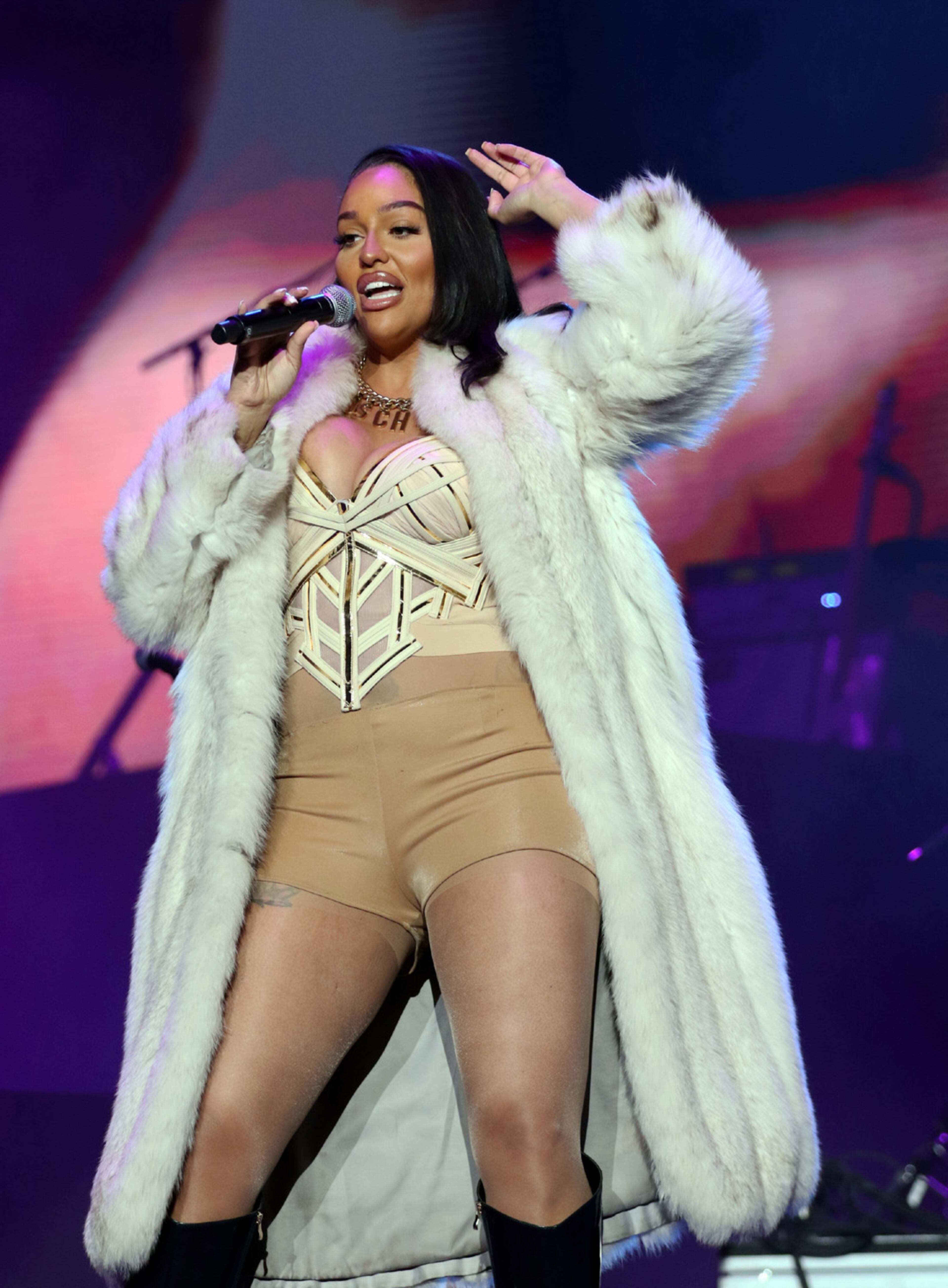 Lala was among the openers as Davido rocked the State Farm Arena on Thursday, Nov. 21, 2024 at his Davido & Friends Birthday Concert. Openers included Papoose, Cuhdeejah, Emmerson, Ecool, Lala and Jay Zen.
Robb Cohen for the Atlanta Journal-Constitution