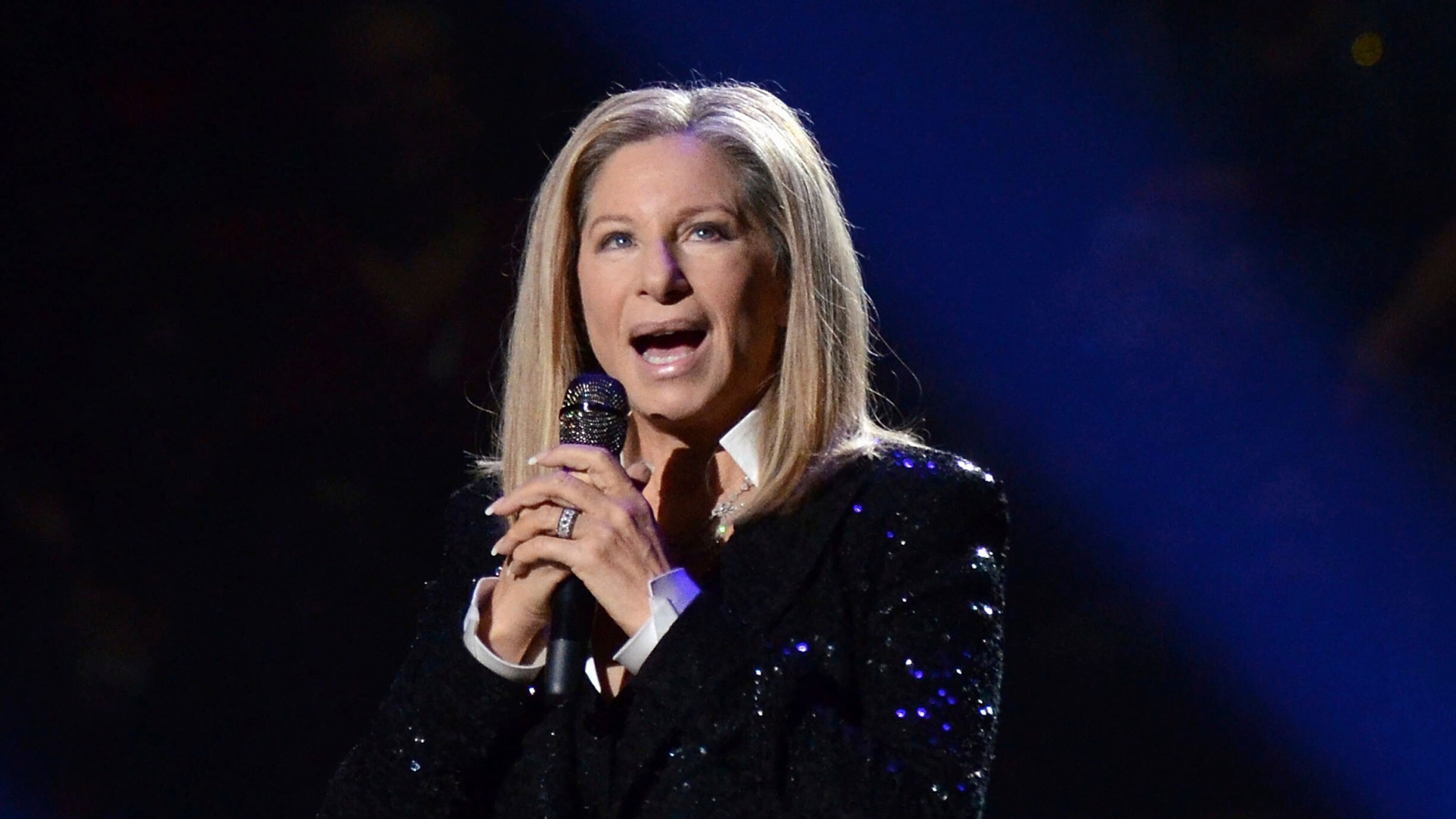 FILE - Singer Barbra Streisand performs in New York, Oct. 11, 2012. (Photo by Evan Agostini/Invision/AP, File)