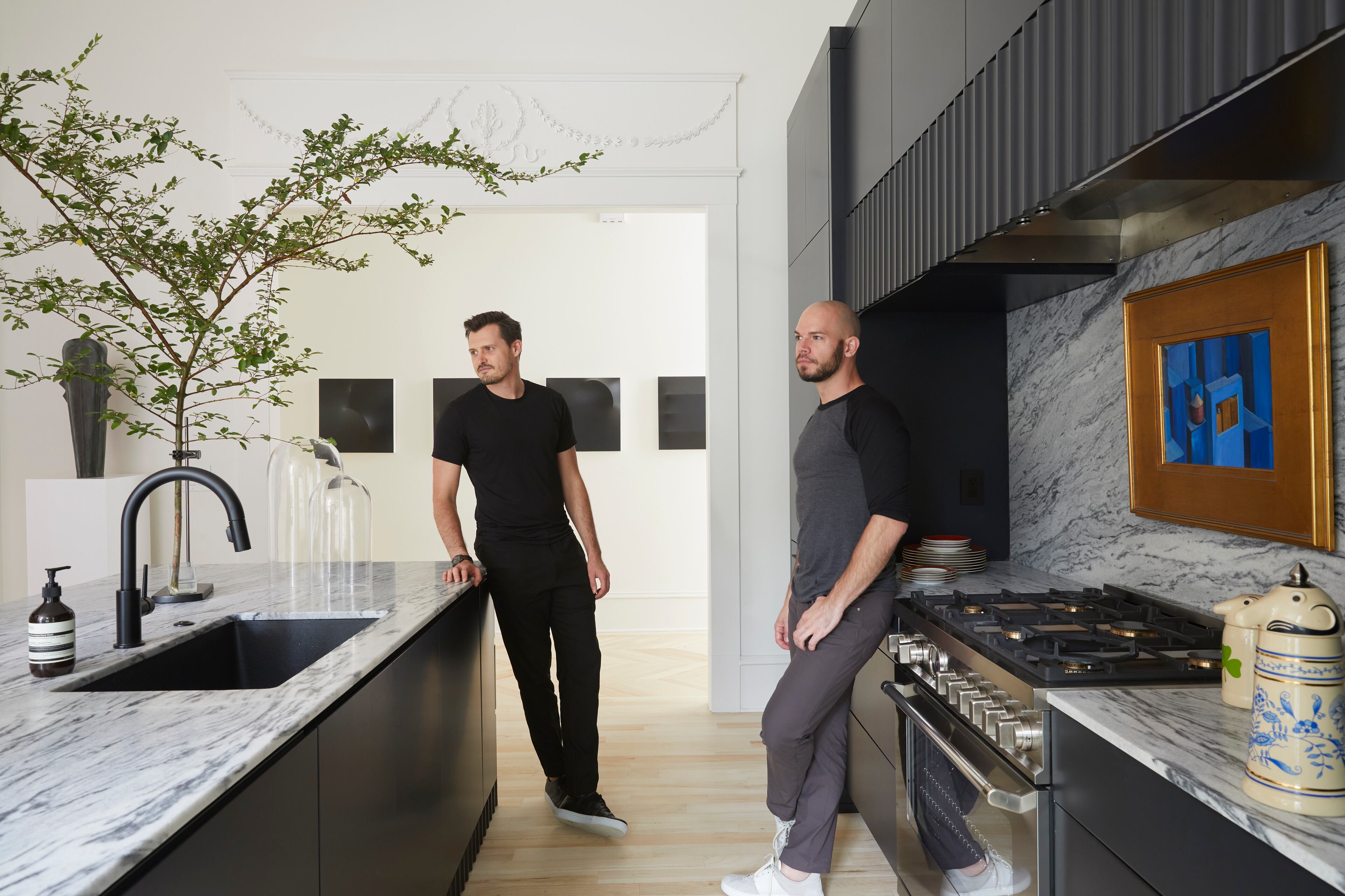 Owners of The Drawing Room, Daniel Zimmerman (left) and Seth van den Bergh, brought this home forward into the modern metropolitan world while respecting its historical Midtown Atlanta roots. Photos by Gregory Miller Pictures.