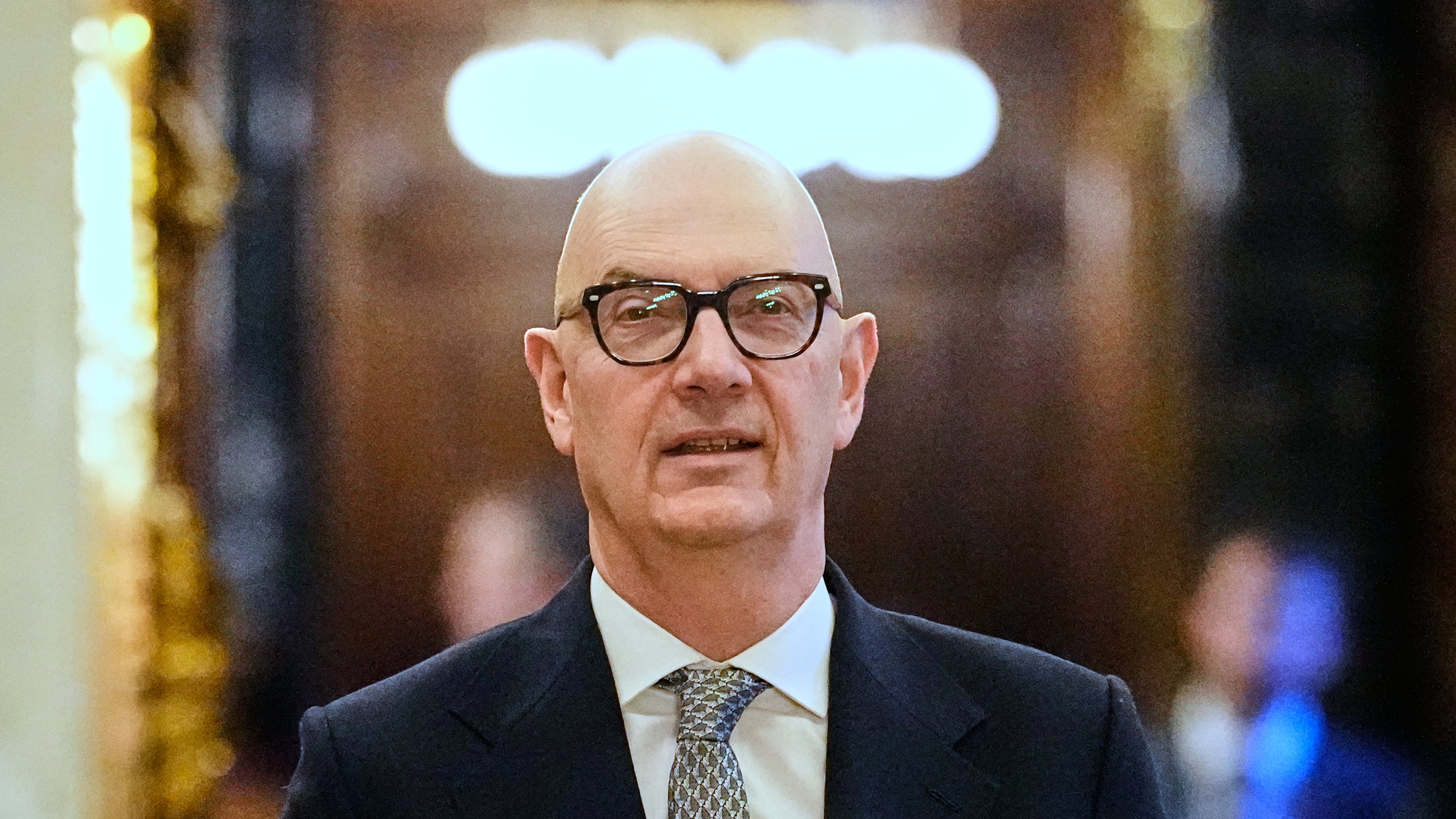 French Finance Minister Roland Lescure arrives for the North Sea Summit in Hamburg, Germany, where the North Sea coastal states aim to strengthen cross-border cooperation in the expansion of offshore wind energy and hydrogen infrastructure on Monday, January 26, 2026. (AP Photo/Martin Meissner, Pool)