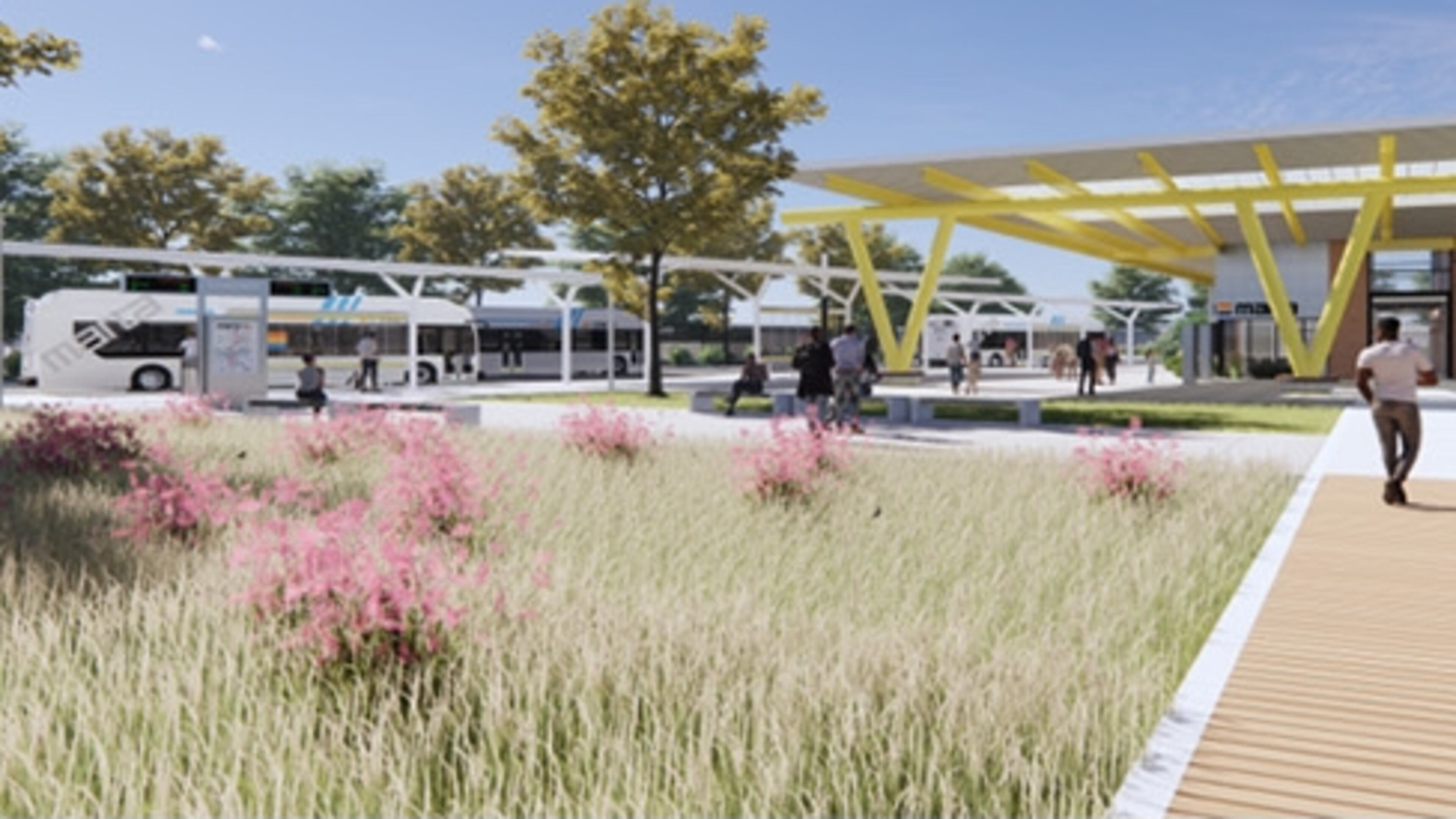 MARTA has been awarded $25 million for the South DeKalb Transit Hub, shown here in a rendering. It is scheduled to open in 2026.