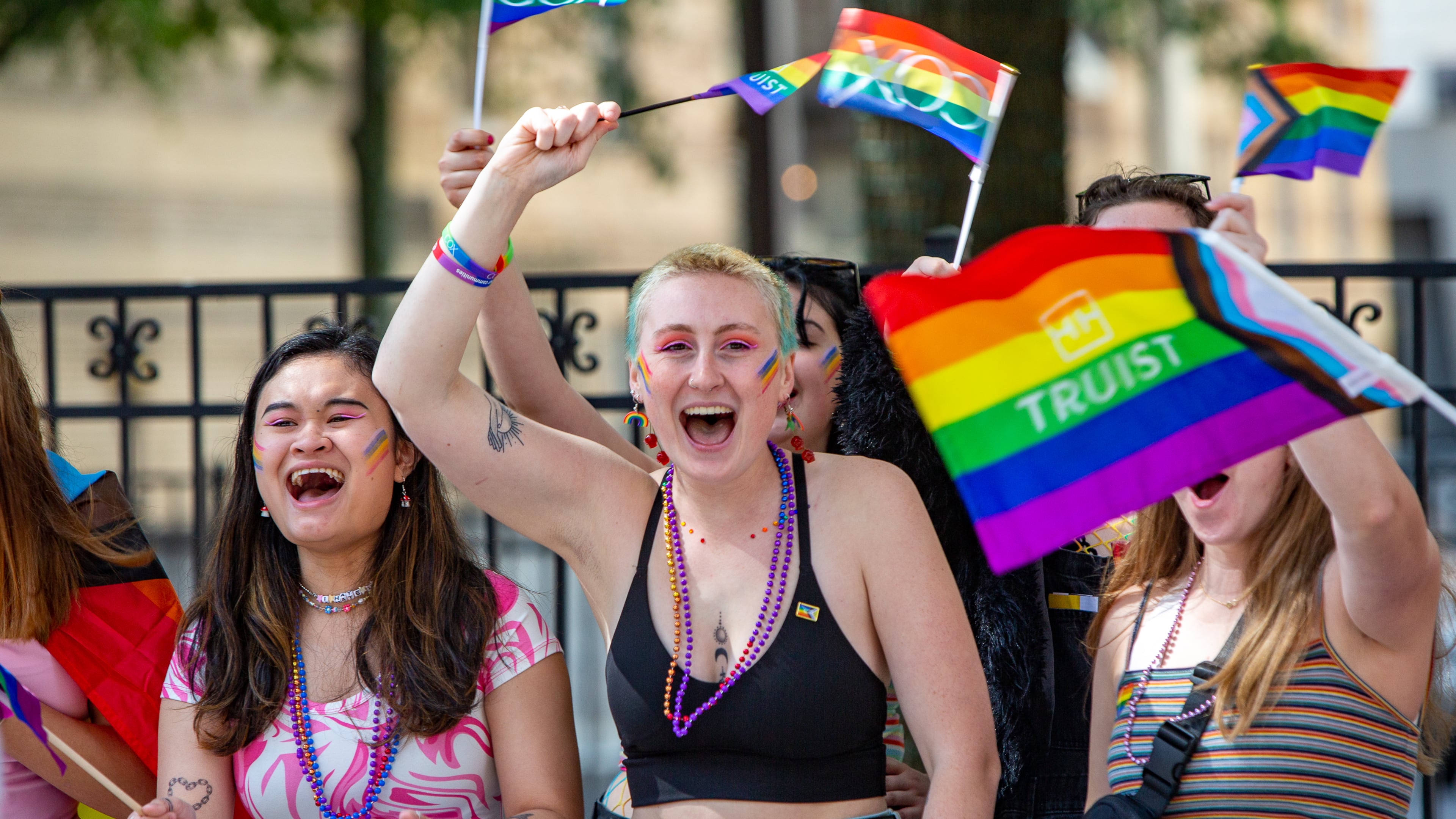 Embrace the spirit of Pride Month by joining in a multitude of festive events. (Photo: Jenni Girtman for The Atlanta Journal-Constitution)