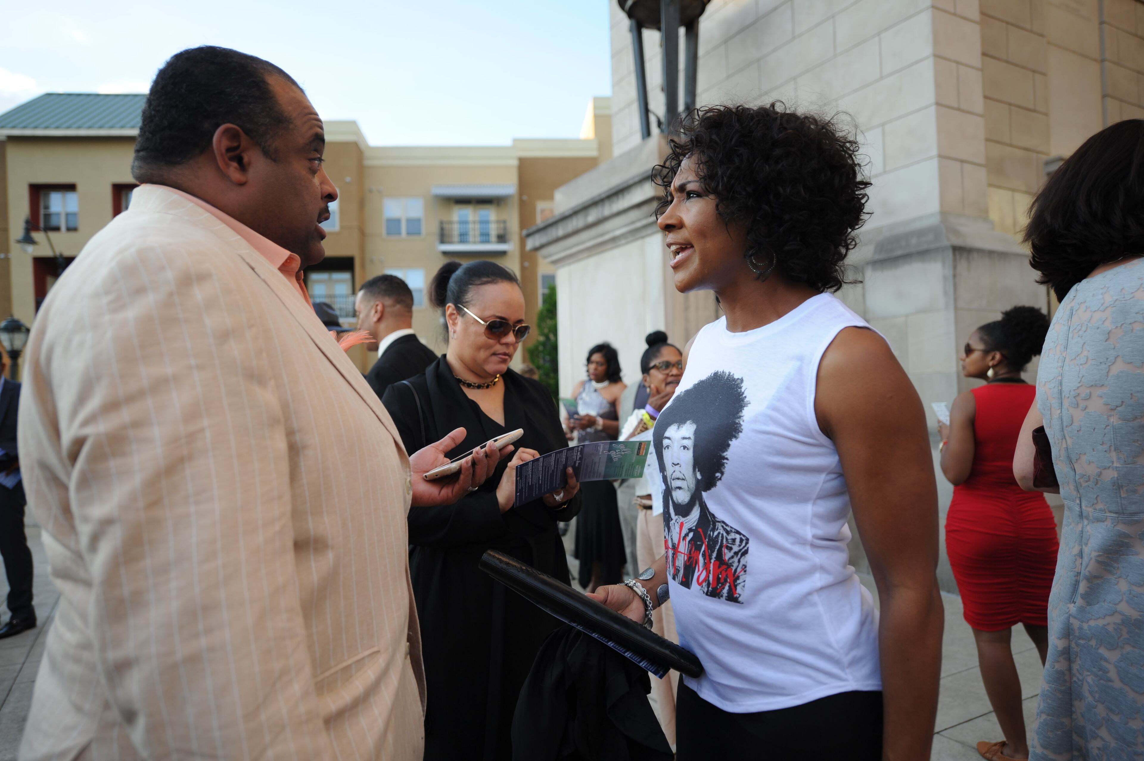 Roland Martin and Terri J. Vaughn at Saturday’s party benefiting True Colors Theatre Company.