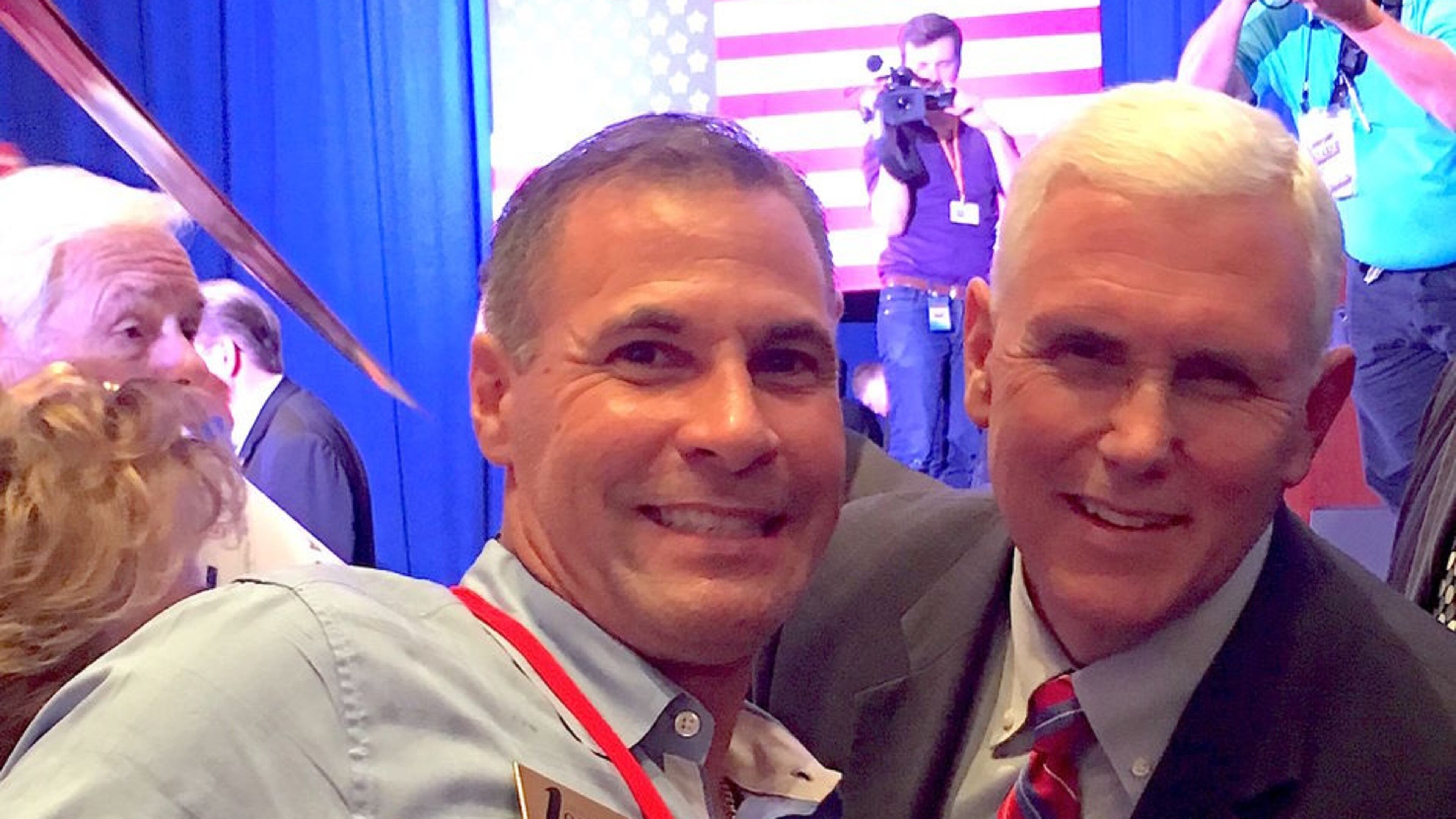 Rey Martinez and Mike Pence. Special/City of Loganville.