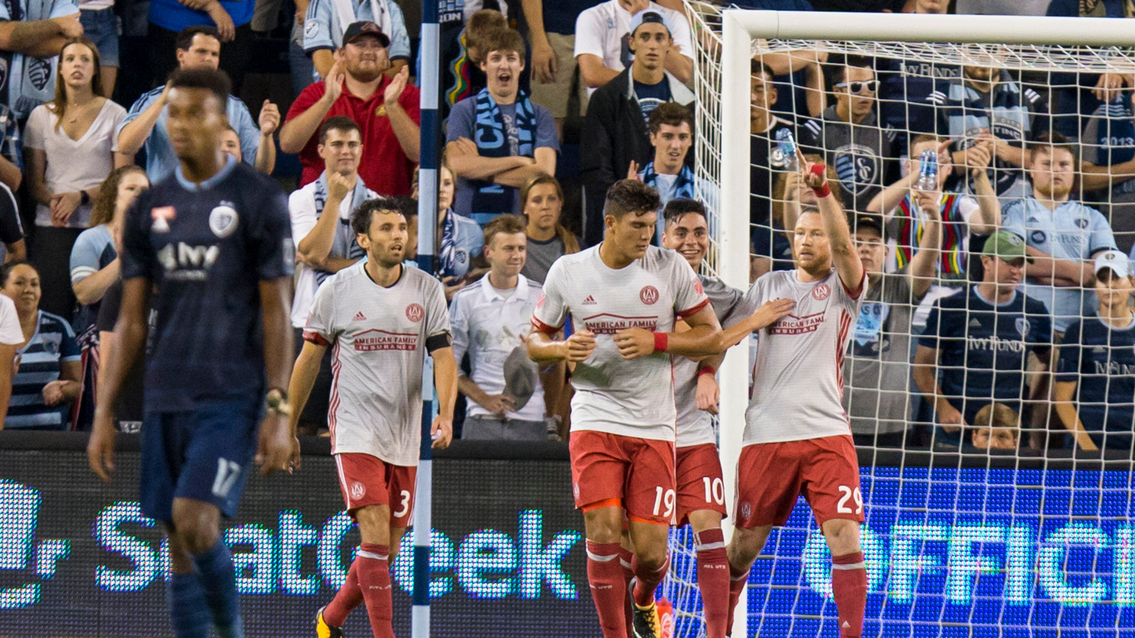 KANSAS CITY, KS - AUGUST 6: Atlanta United takes on Sporting Kansas City on August 6, 2017 at Children's Mercy Park in Kansas City, Kansas. (Photo by Kyle Rivas/Rivas Photography)