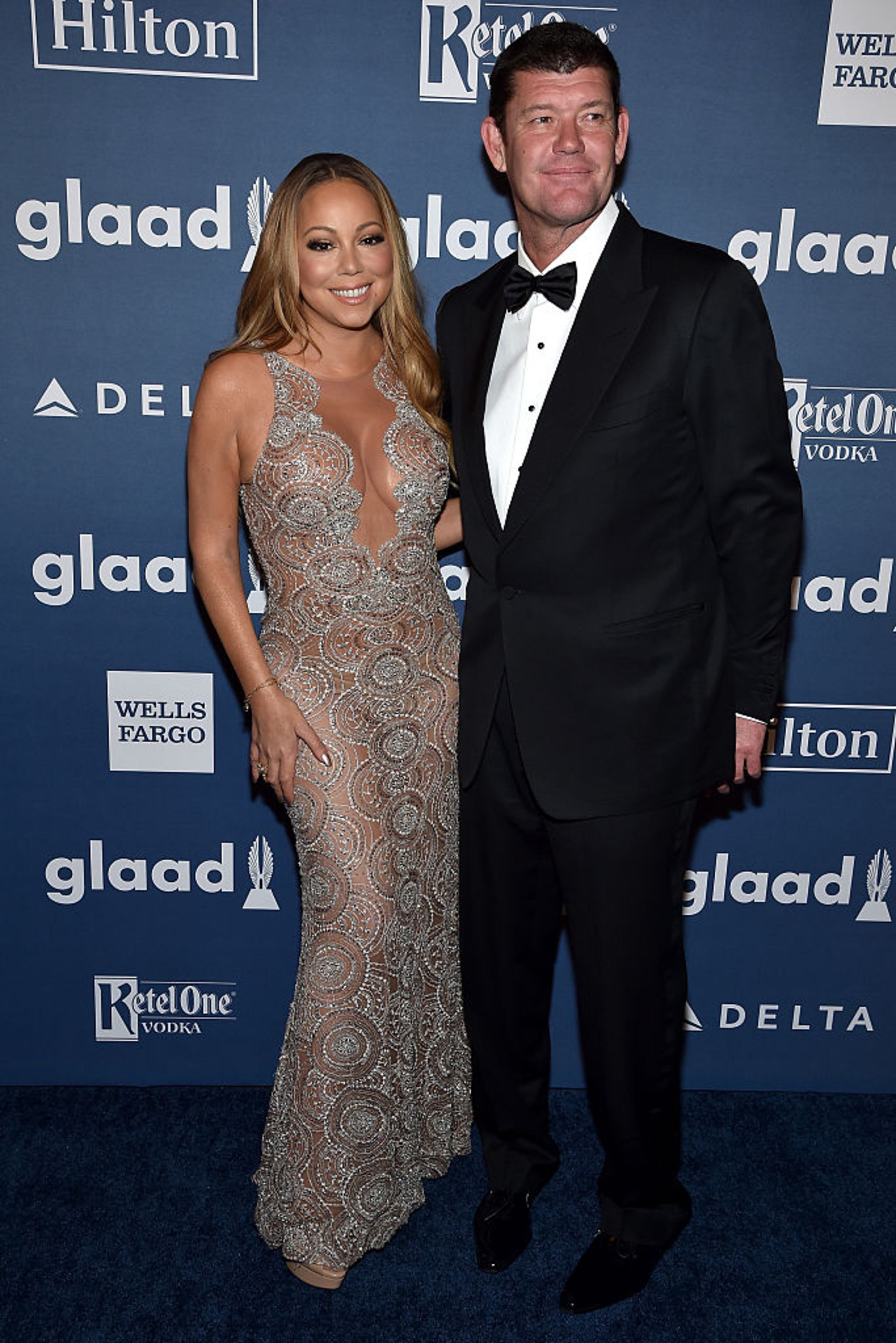 NEW YORK, NY - MAY 14: Musician Mariah Carey (L) and James Packer attend the 27th Annual GLAAD Media Awards in New York on May 14, 2016 in New York City. (Photo by Dimitrios Kambouris/Getty Images for GLAAD)