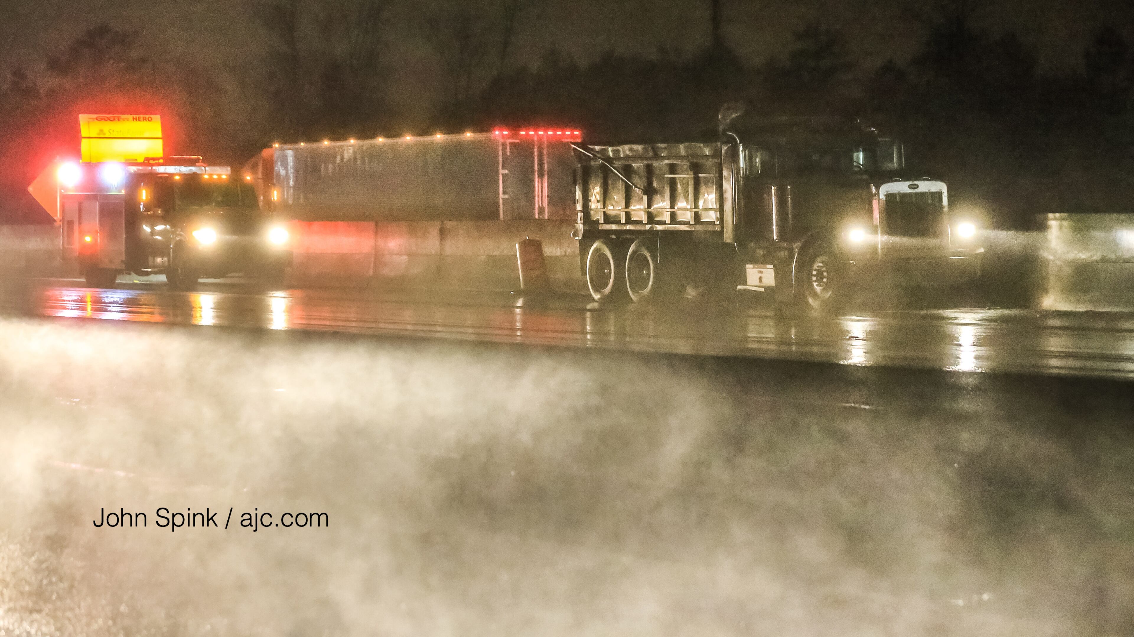 Authorities investigated a deadly crash on I-85 North in Gwinnett County.