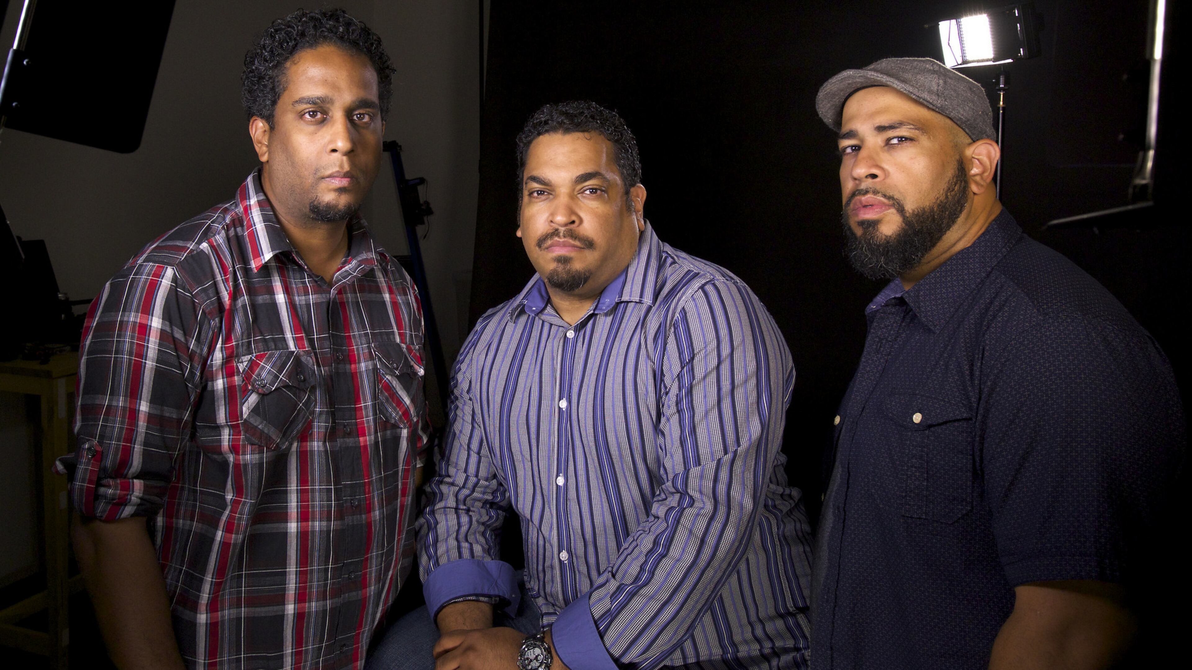 Ryon Horne (from left), a video producer for The Atlanta Journal-Constitution, and his brothers, Byron Horne and Tyson Horne, set out on a quest to find their dad’s first-born son, who was put up for adoption against the father’s wishes.