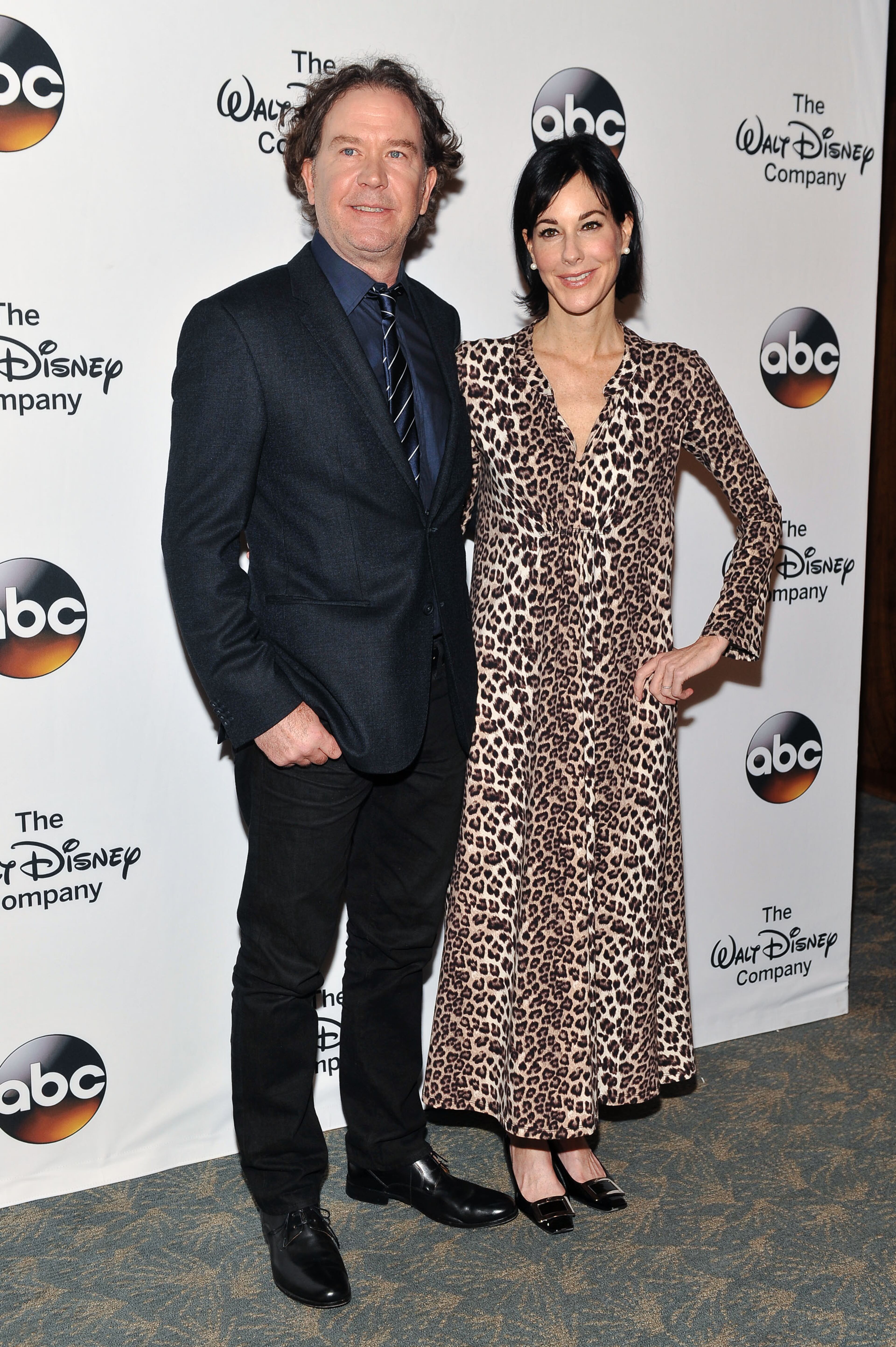 NEW YORK, NY - MAY 14: Timothy Hutton (L) and guest attend A Celebration of Barbara Walters Cocktail Reception Red Carpet at the Four Seasons Restaurant on May 14, 2014 in New York City. (Photo by D Dipasupil/Getty Images)