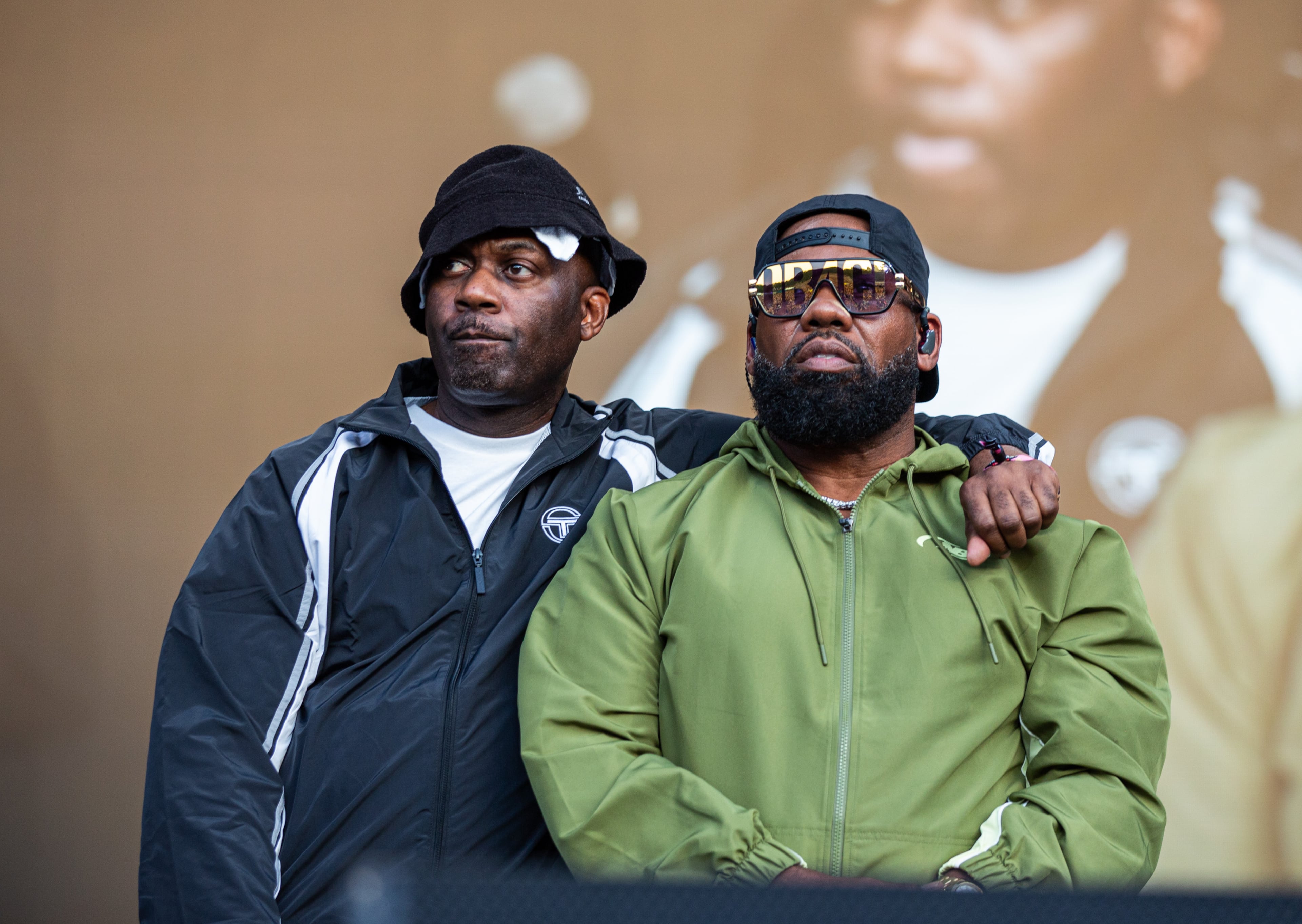 Wu-Tang Clan drew a huge crowd at the Peachtree Stage at Shaky Knees on Sunday on Sept. 19, 2026, in Atlanta. (Ryan Fleisher for the AJC)