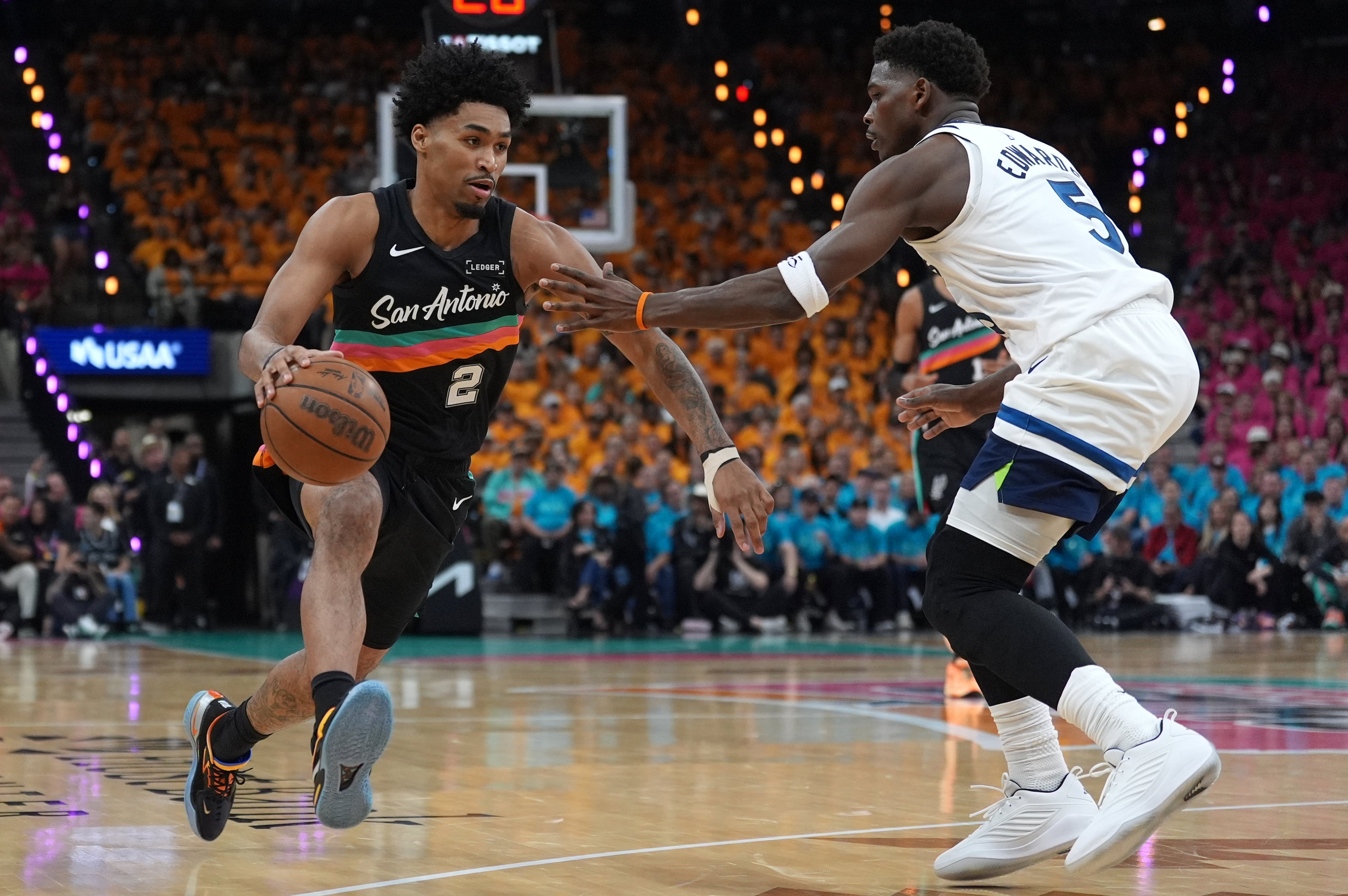 Timberwolves Spurs Basketball