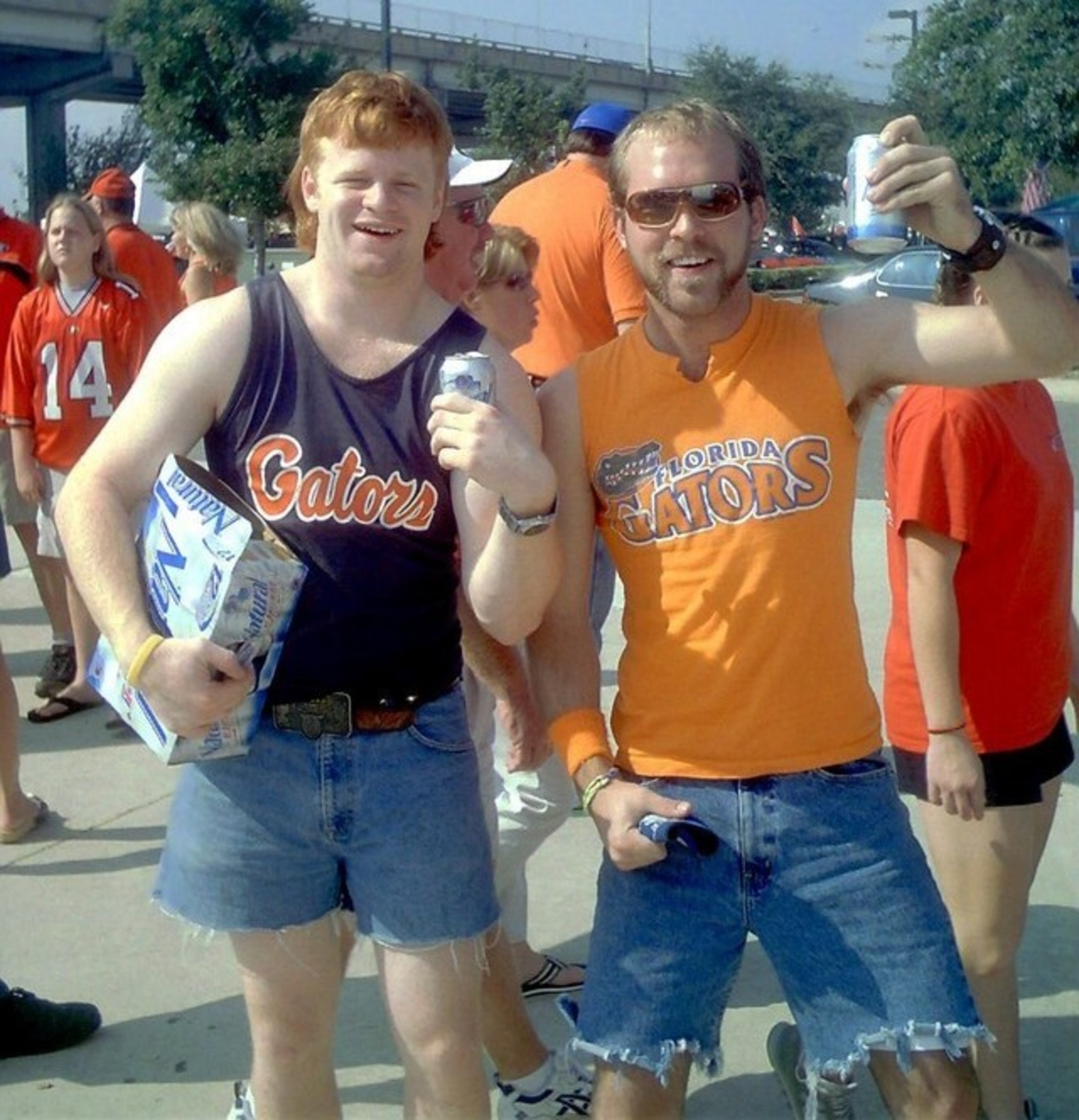 Beware of the Jorts defined by Urban Dictionary as "jean shorts, such as those worn by male Florida Gator fans at the Georgia-Florida football game."