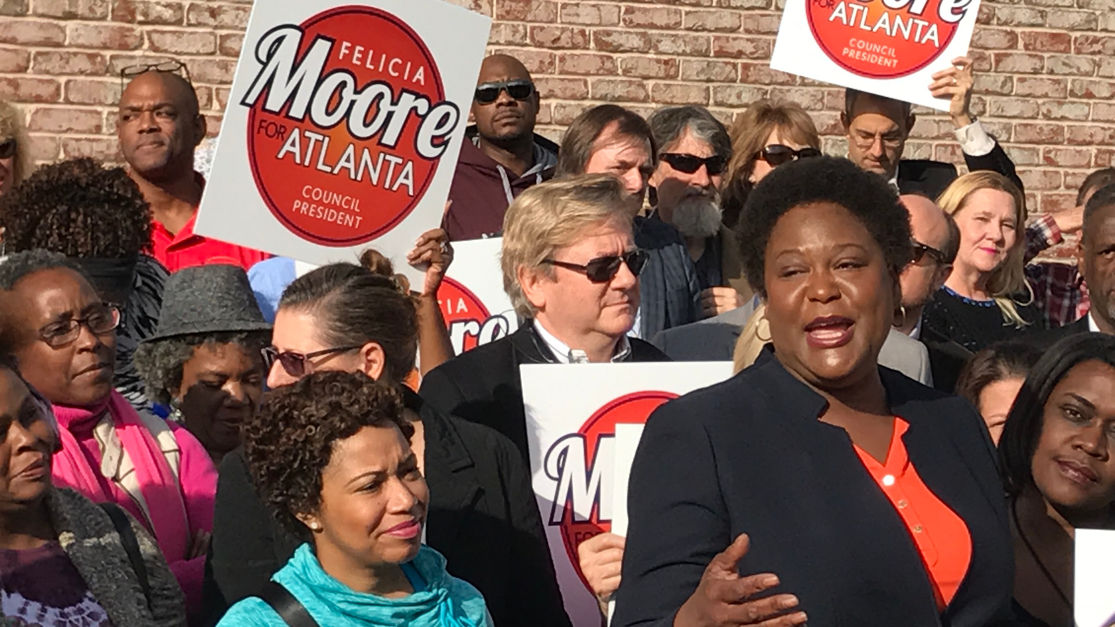 Atlanta City Councilwoman Felicia Moore on Thursday announced her candidacy for council president. (Photo: Josh White)