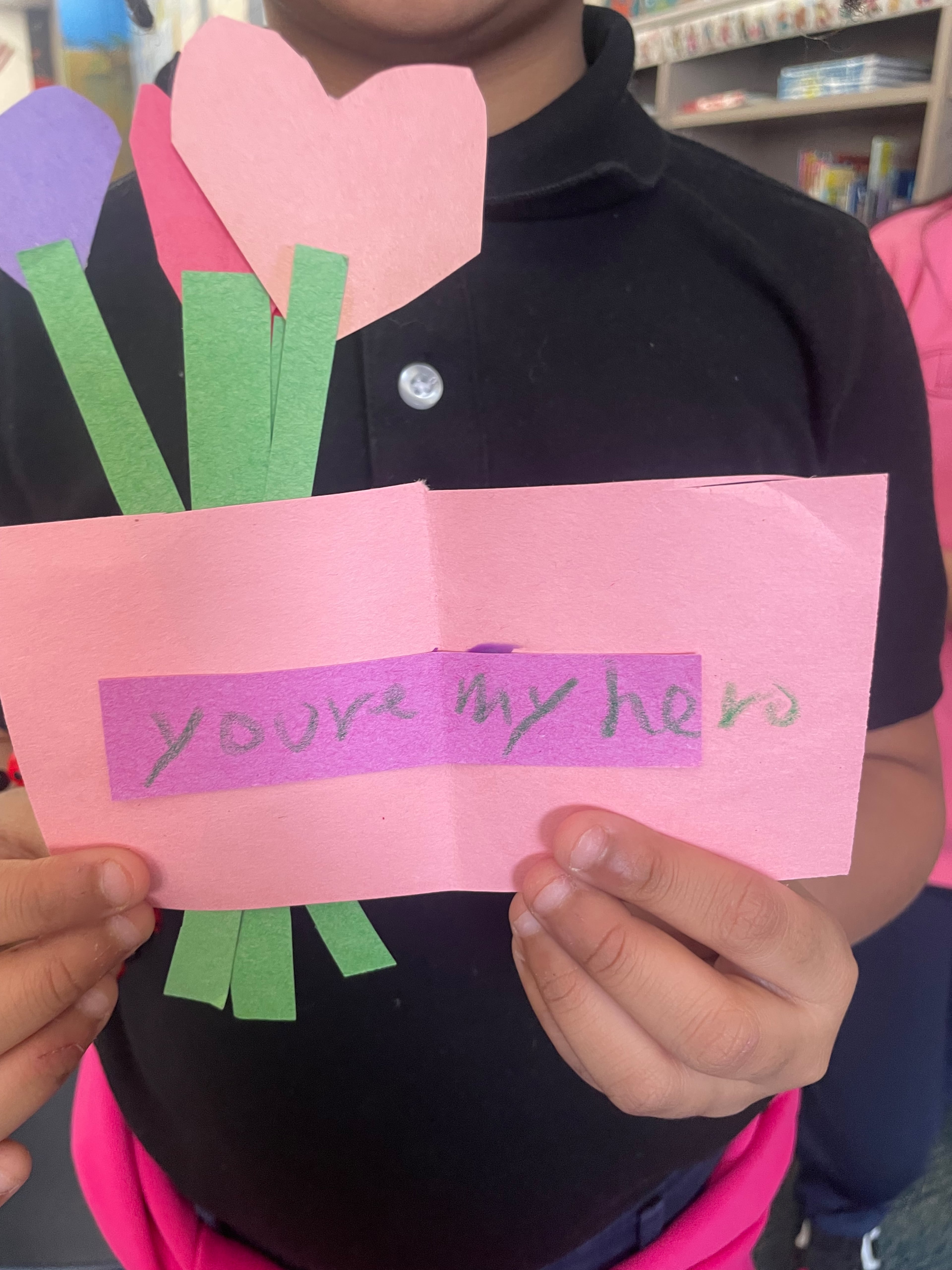 Students in Cobb County wrote cards as part of U.S. Rep. Lucy McBath's seventh annual "Valentines for Veterans" event. (Courtesy of Lucy McBath)