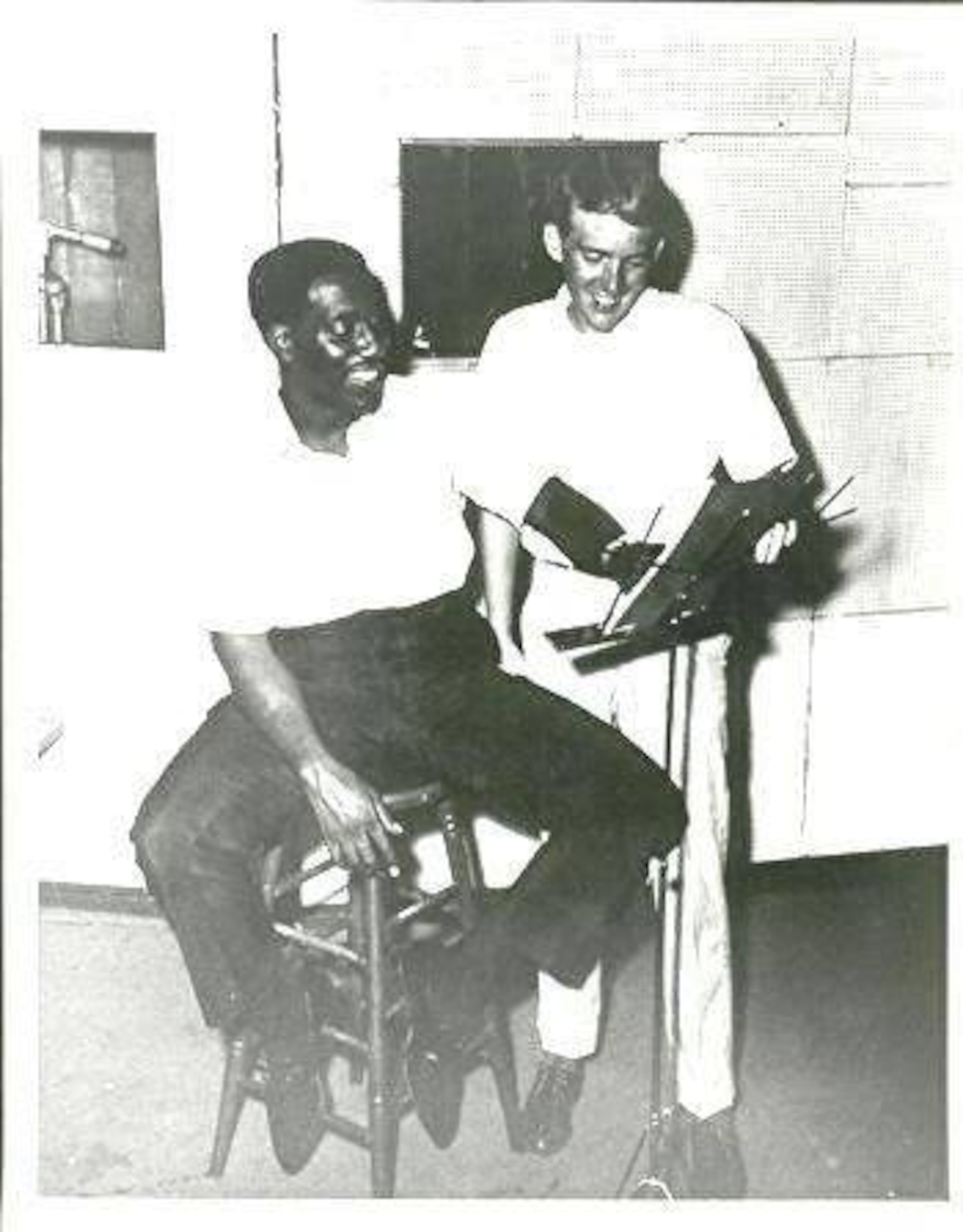 Soul-singing legend Otis Redding and Alan Walden in an undated photograph from the 1960s. (Contributed)
