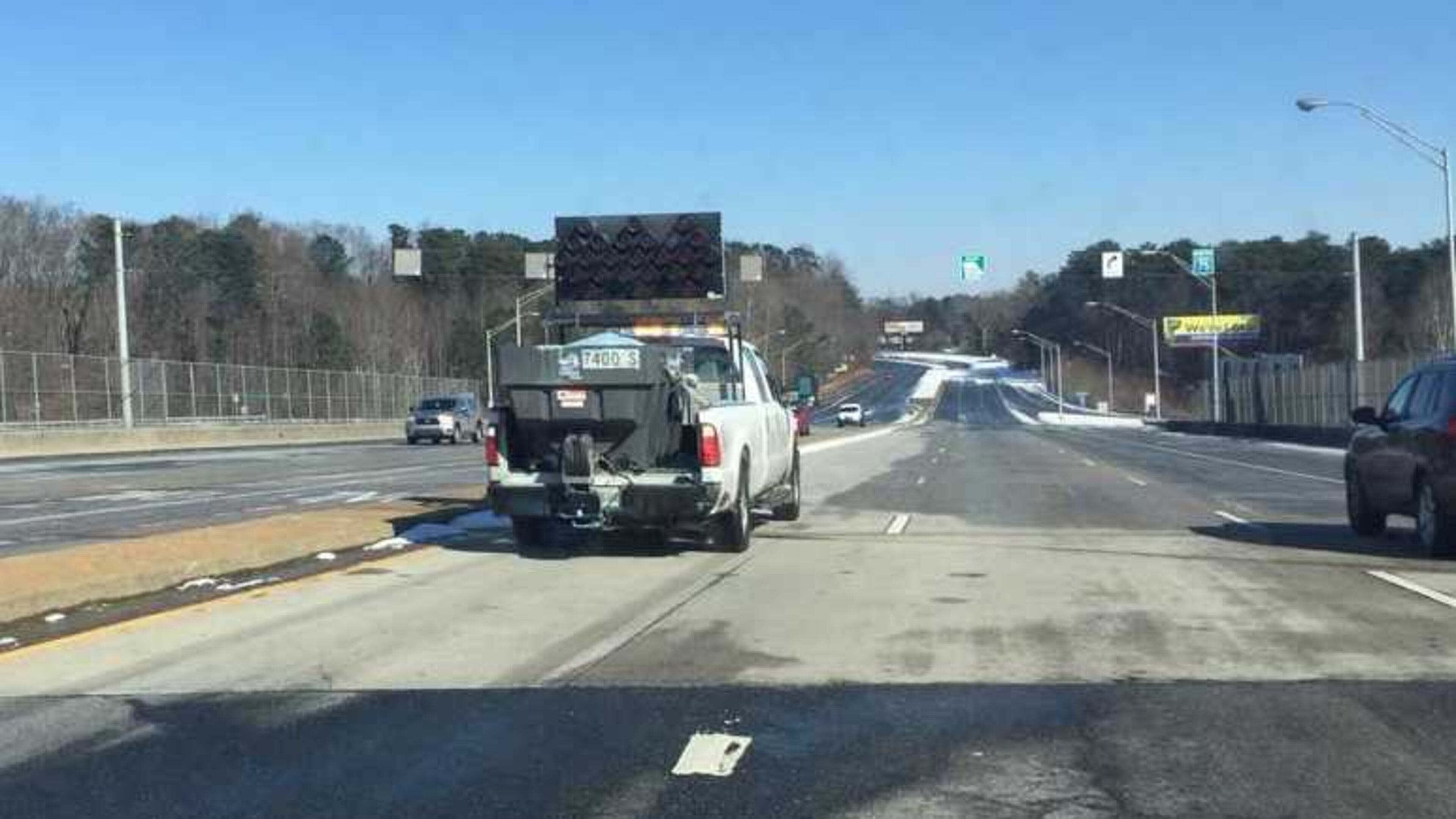 Cobb road crews dealt with 50 black ice reports overnight into Thursday, Jan. 18, 2018.