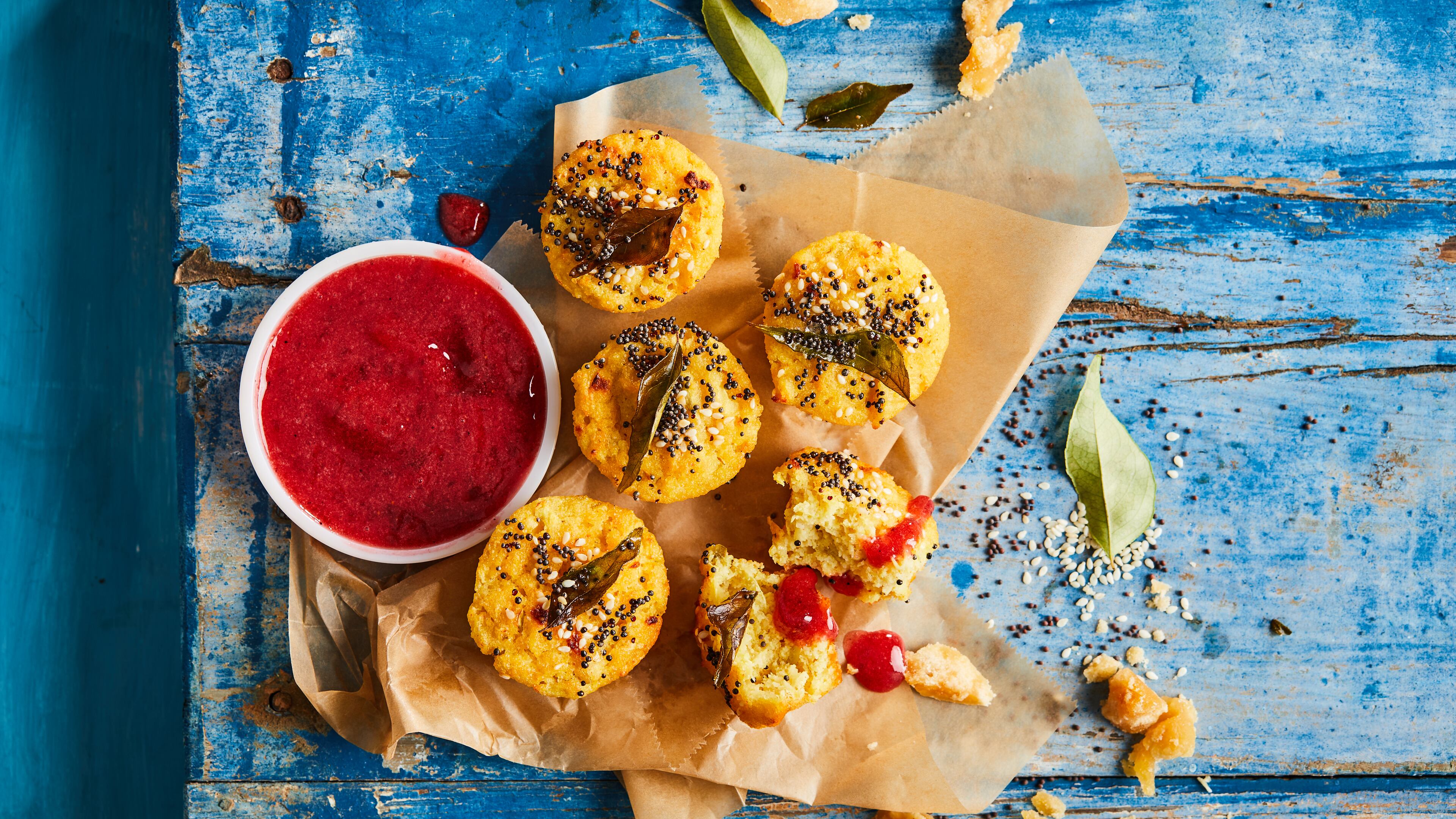 Handvo from the menu of Dash & Chutney at Chattahoochee Food Works. / Courtesy of Dash & Chutney