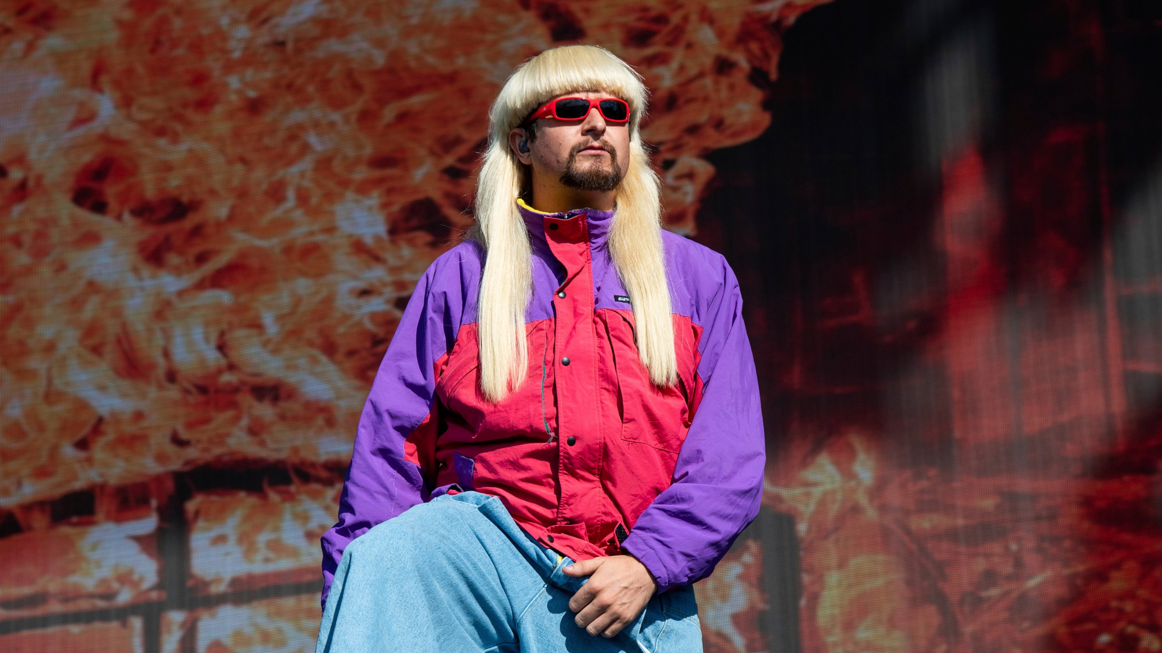 FILE - Oliver Tree performs at the Austin City Limits Music Festival in Austin, Texas, on Oct. 16, 2022. (Photo by Amy Harris/Invision/AP, File)