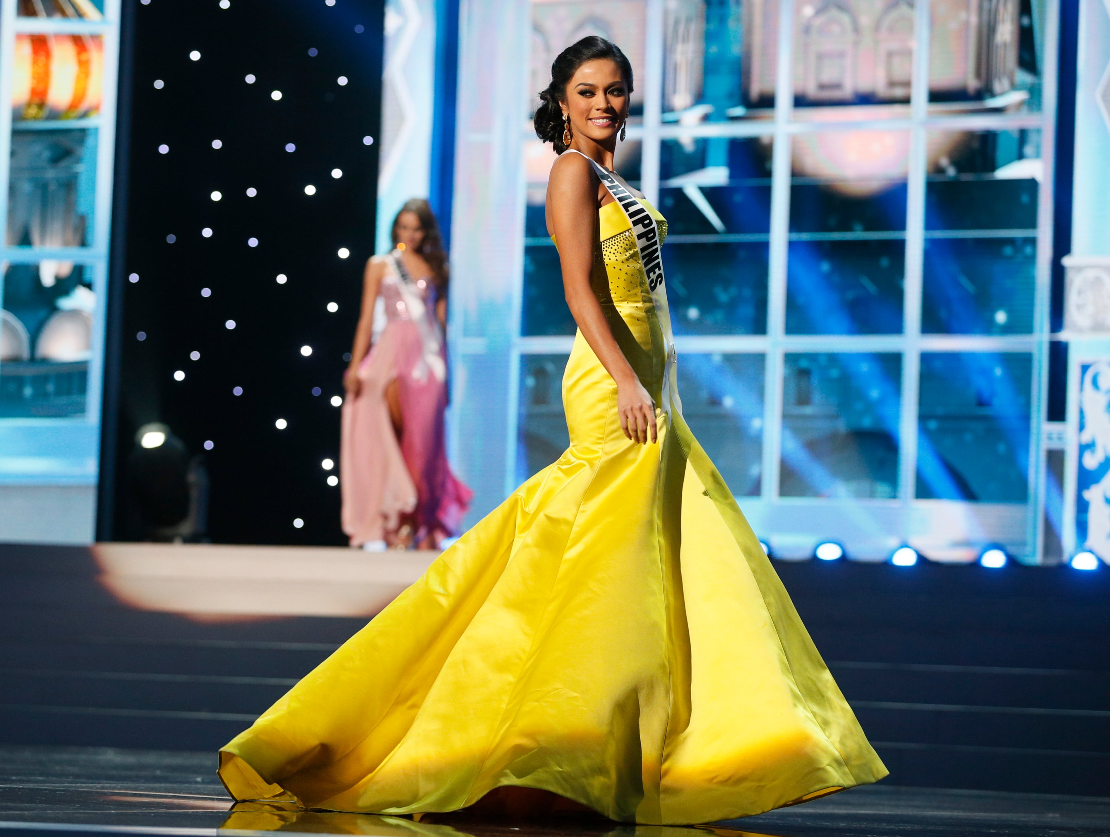 Miss Philippines Ariella Arida presents herself during the preliminary competition of the 2013 Miss Universe pageant in Moscow, Russia, on Tuesday, Nov. 5, 2013. Beauties will compete for the title of Miss Universe in Moscow on Nov. 9.