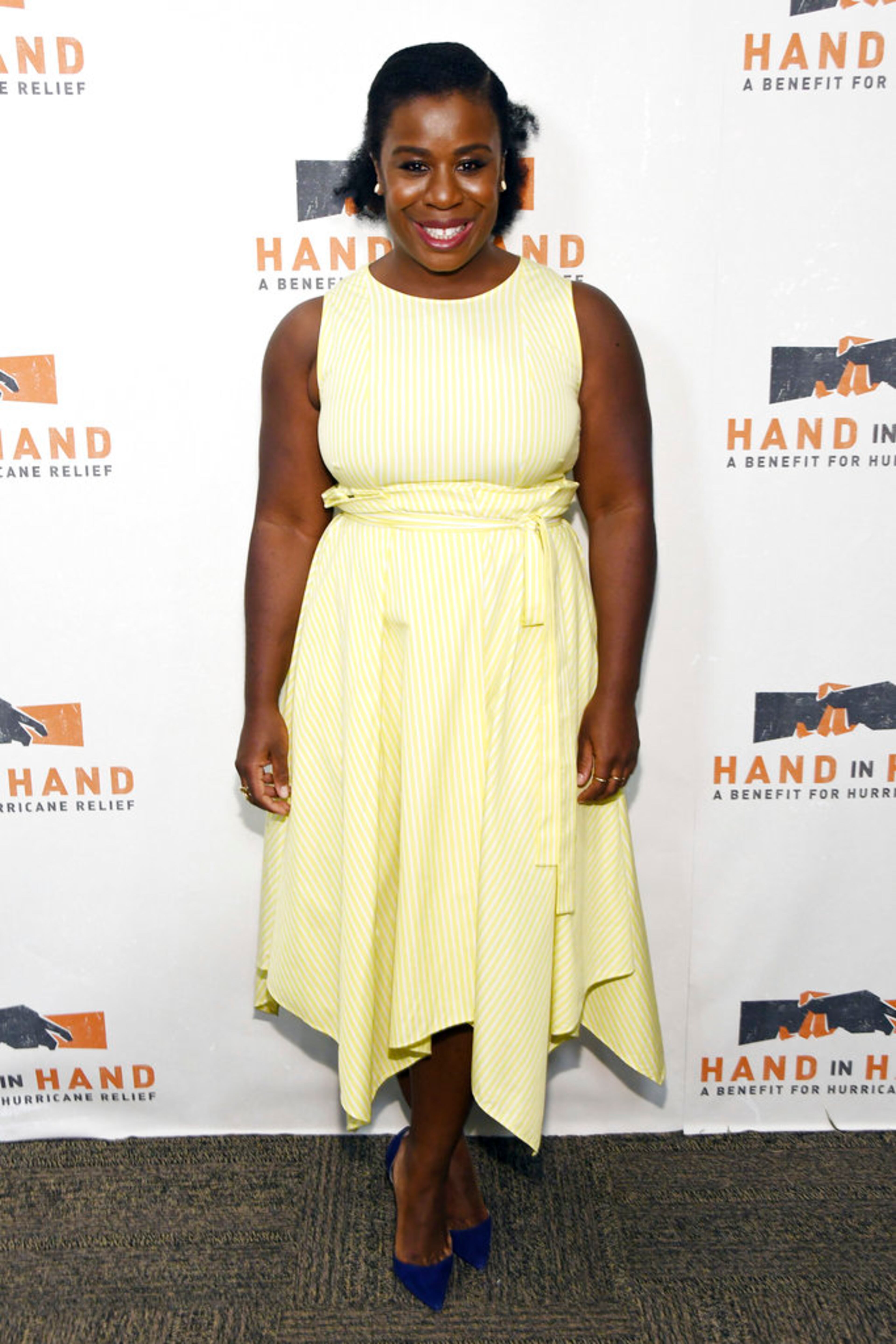 Uzo Aduba attends Hand and in Hand: A Benefit for Hurricane Harvey Relief at ABC Studios on Tuesday Sept. 12, 2017 in New York. (Photo by Charles Sykes/Invision/AP)