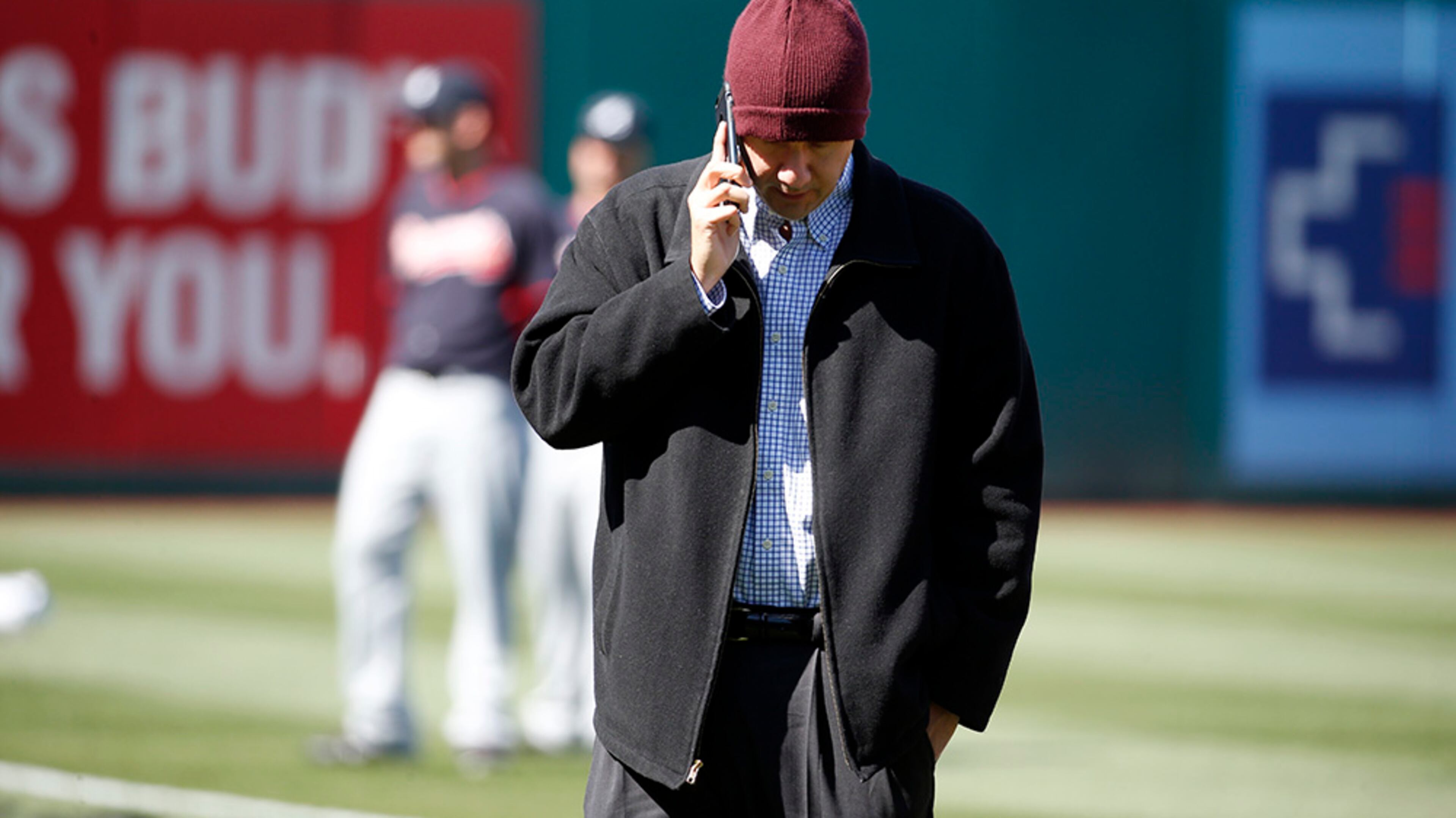 Braves general manager John Coppolella, at Nationals Park before Wednesday night’s game, declined to comment on Hector Olivera's arrest.