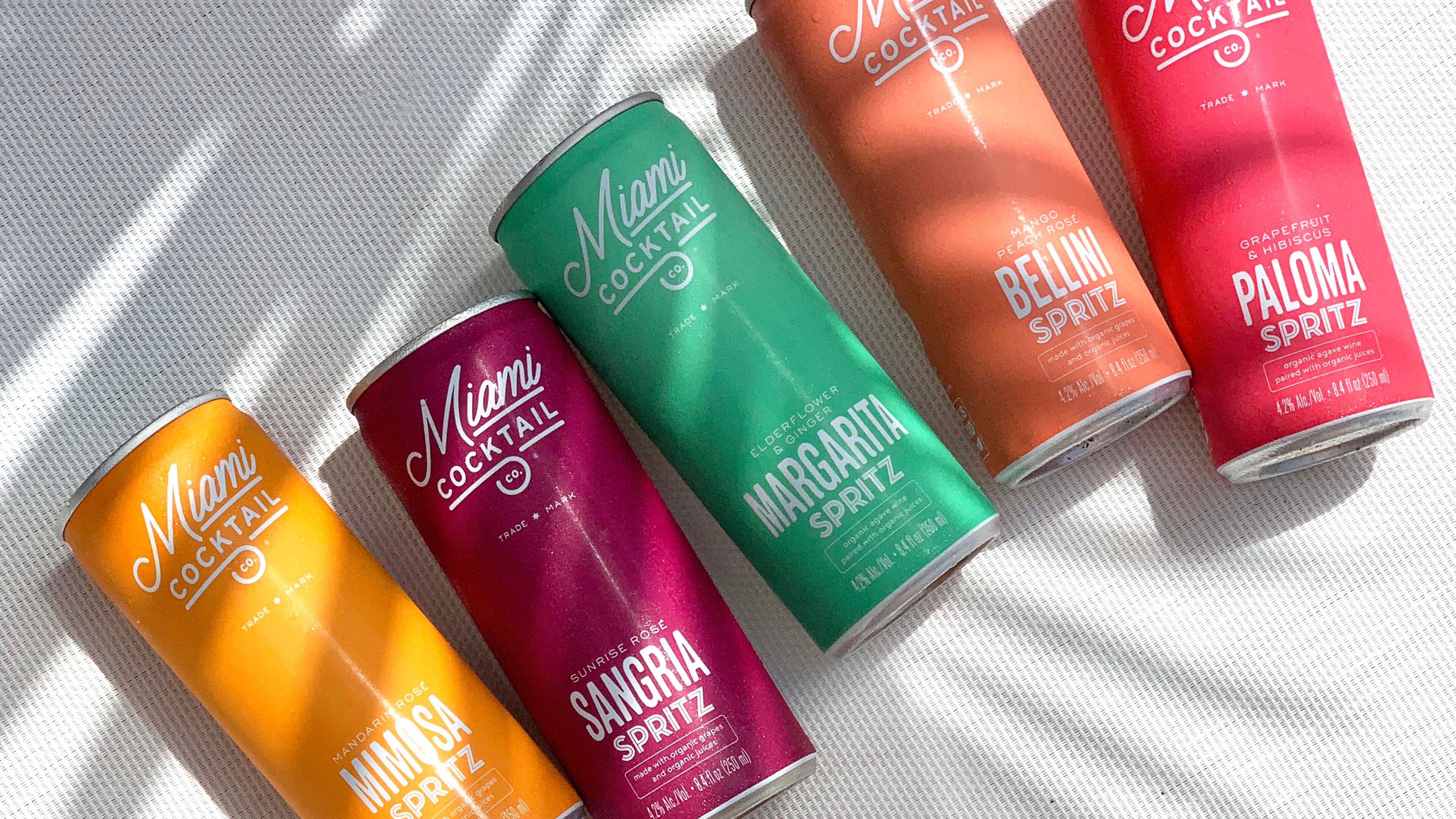 Organic Spritz cocktails from Miami Cocktail Co. Courtesy of Miami Cocktail Co.