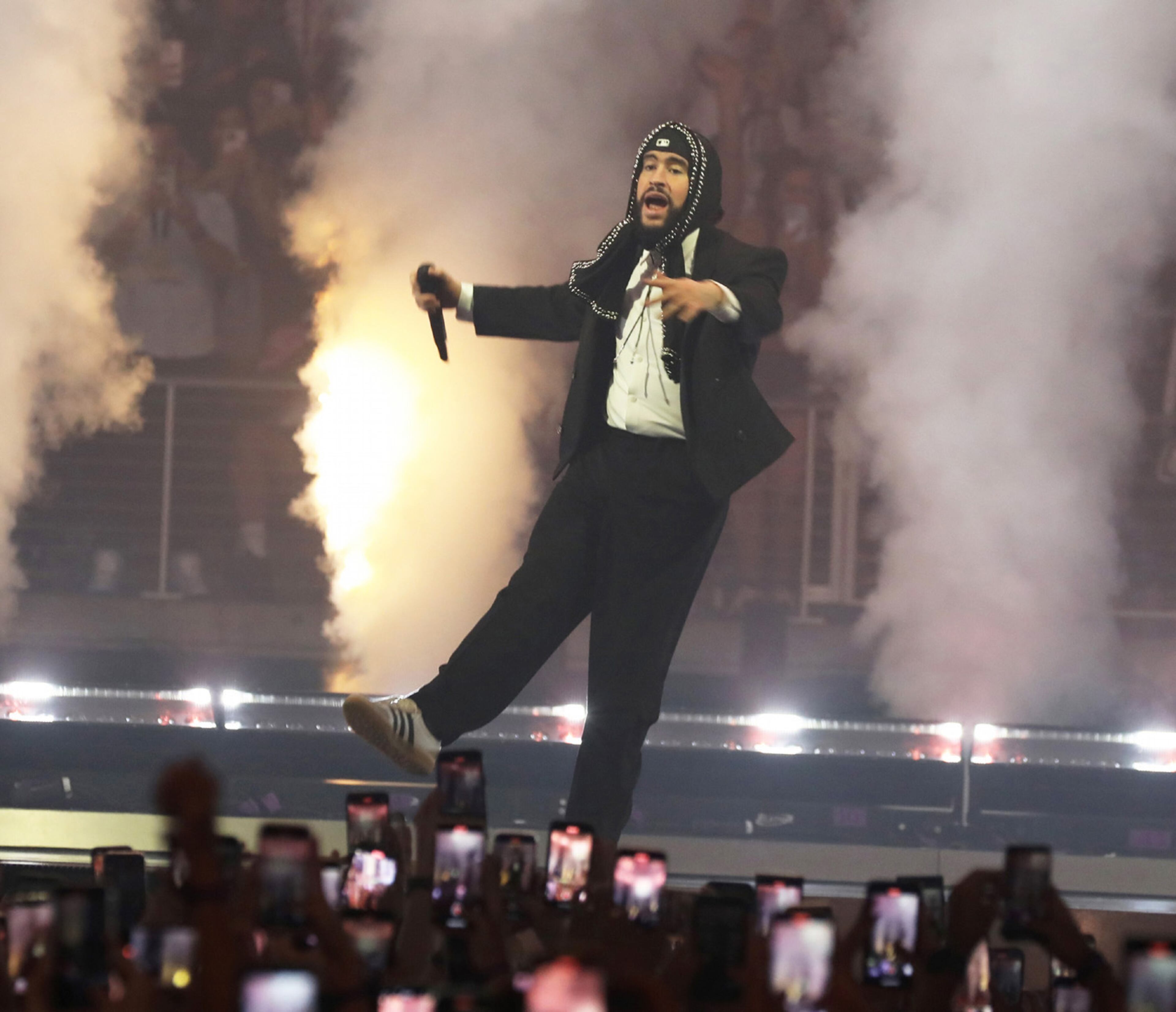 Puerto Rican superstar Bad Bunny rocked sold out State Farm Arena on Tuesday, May 14, 2024 on his Most Wanted Tour.
Robb Cohen for the Atlanta Journal-Constitution