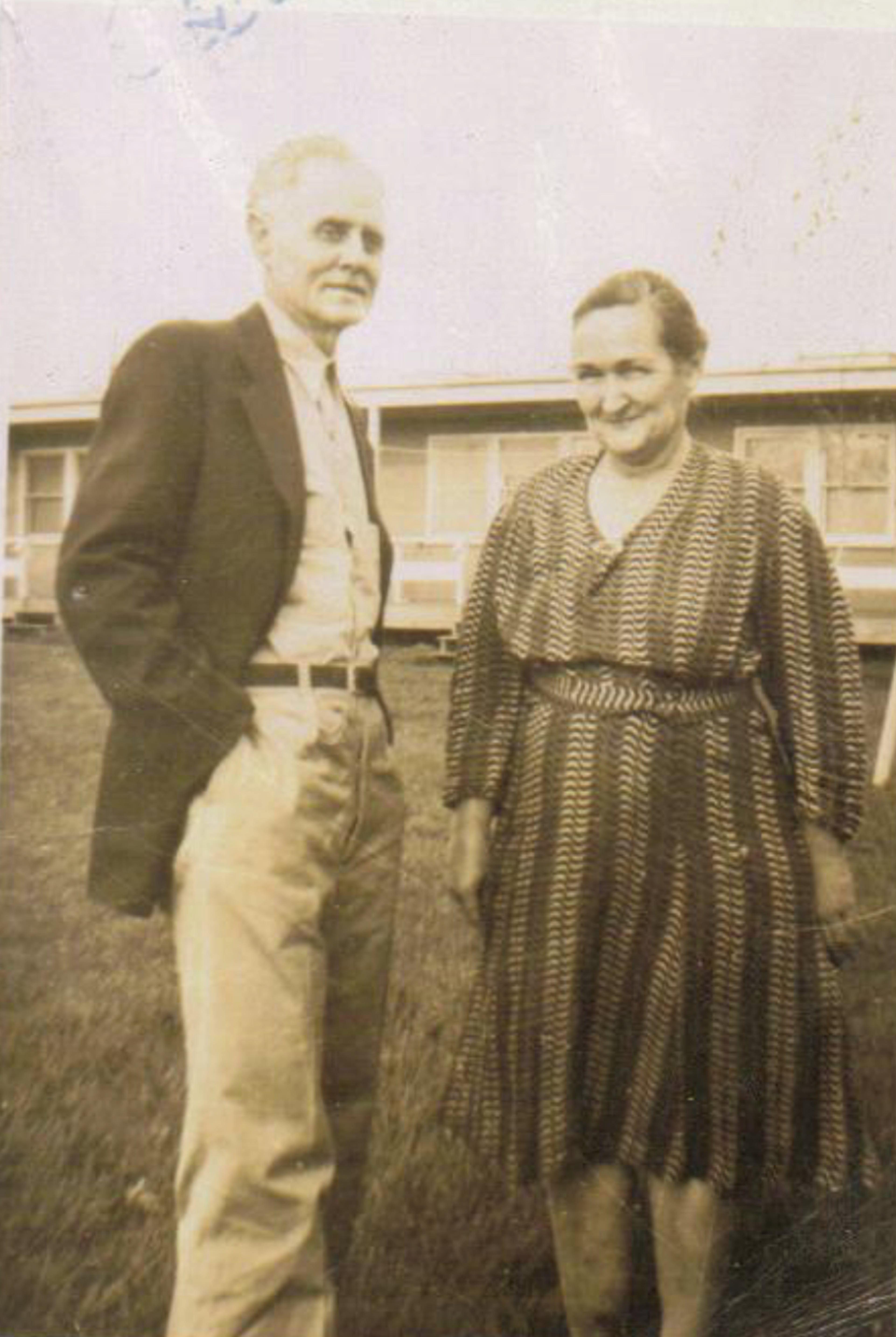 Lottie Pearl Venable (right) and her second husband, the farmhand, "Grandpa Gilmore." (Courtesy)