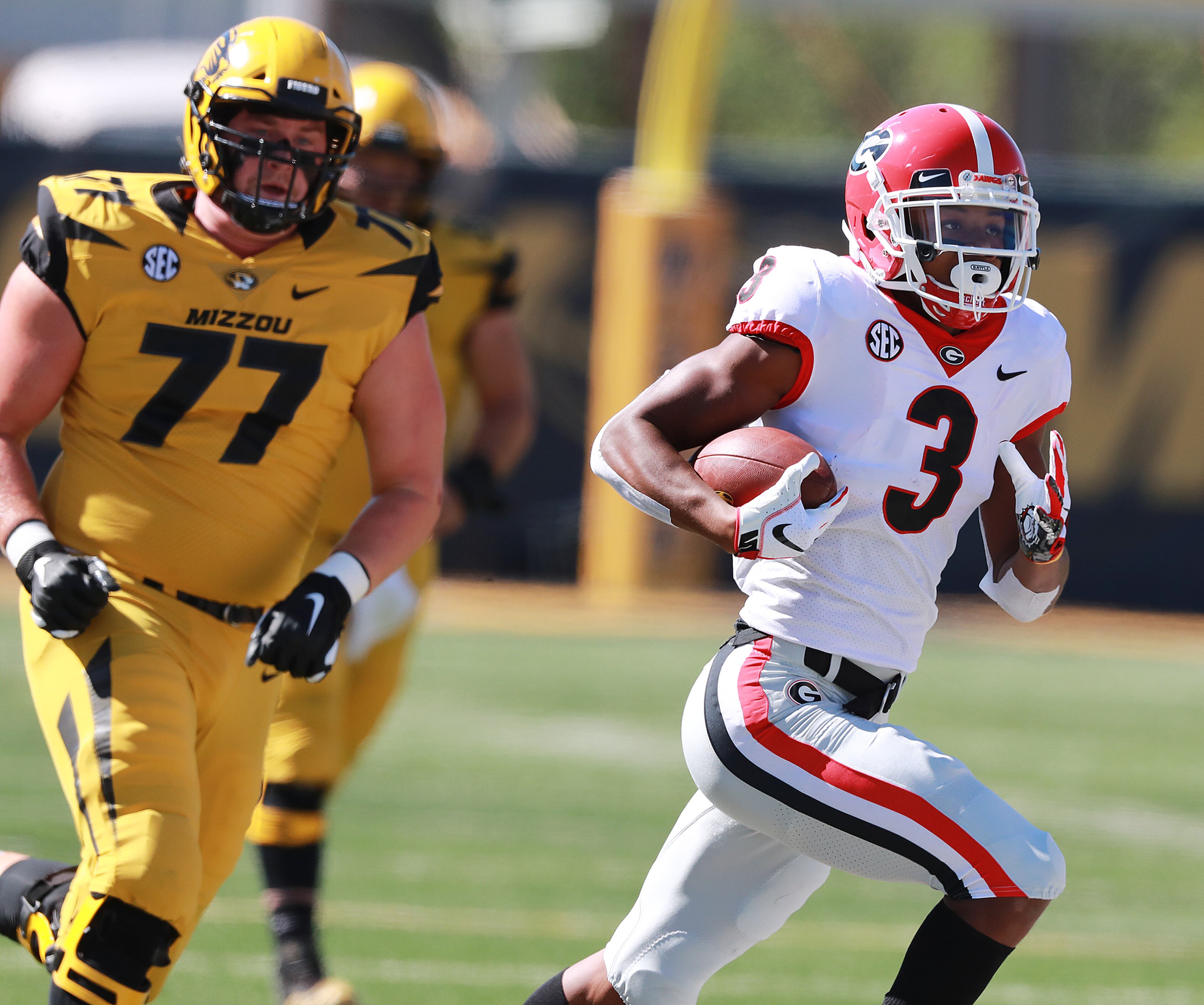 Georgia 43, Missouri 29 (Sept. 22, 2018). (Curtis Compton/ccompton@ajc.com).